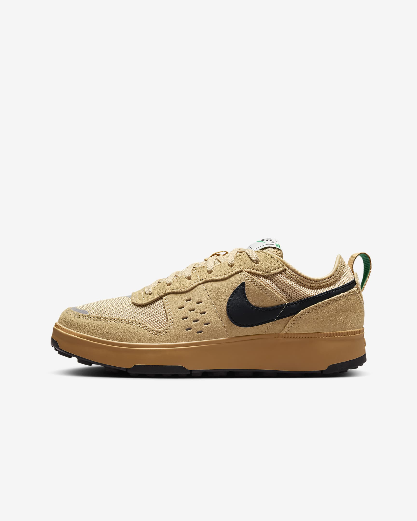 Tenis para niños grandes Nike C1TY “Brownstone” - Lino/Sésamo/Verde estadio/Negro