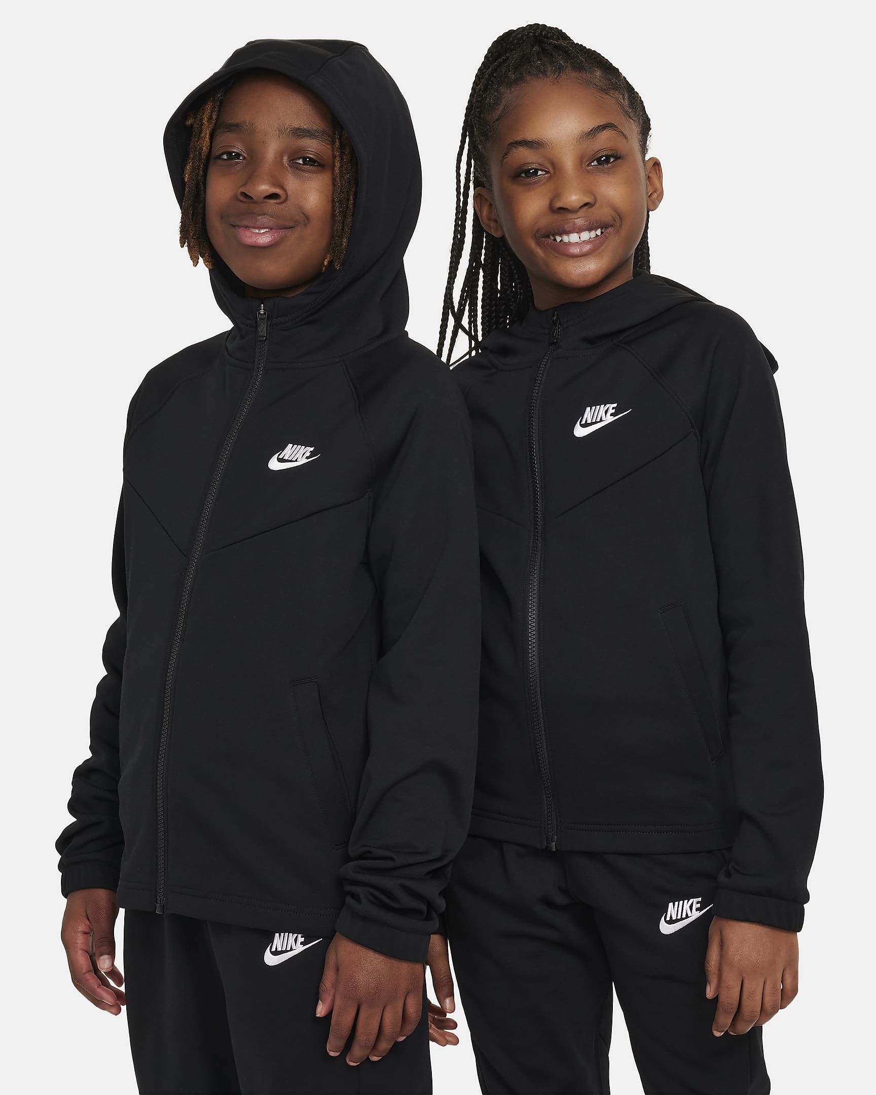 Nike Sportswear Older Kids' Tracksuit - Black/Black/White