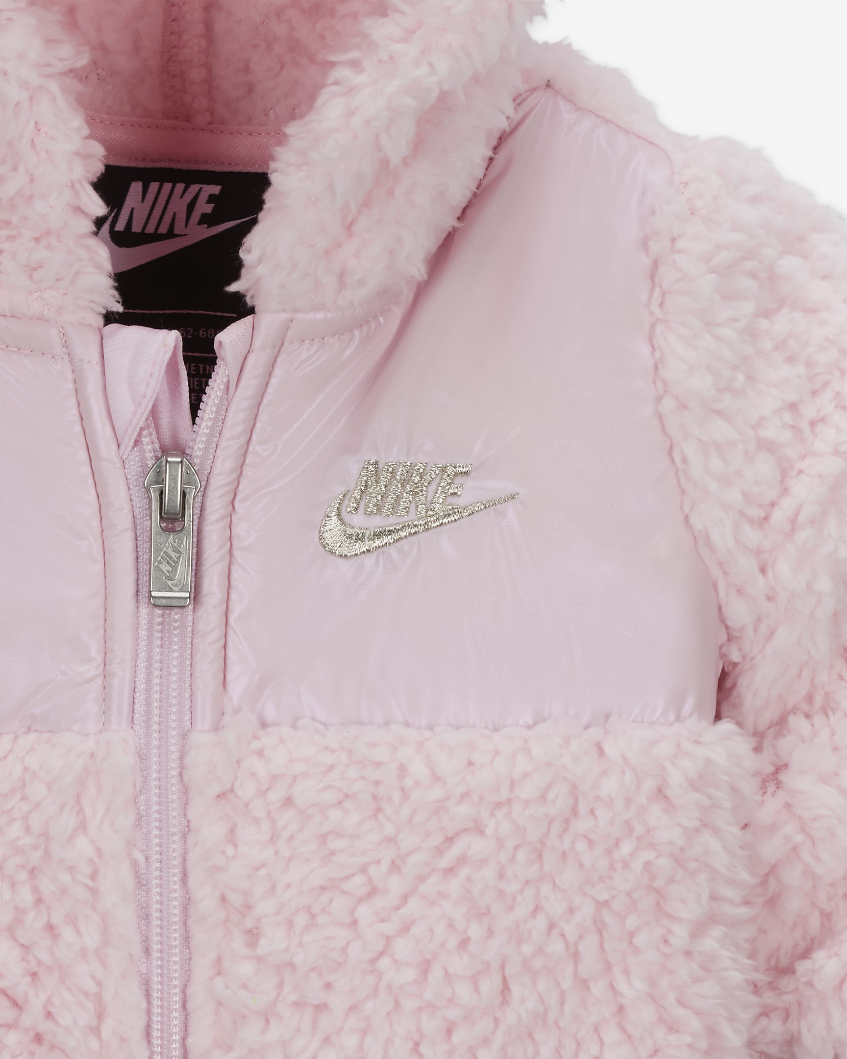 Nike Baby (0-9M) Full-Zip Coverall - Pink Foam