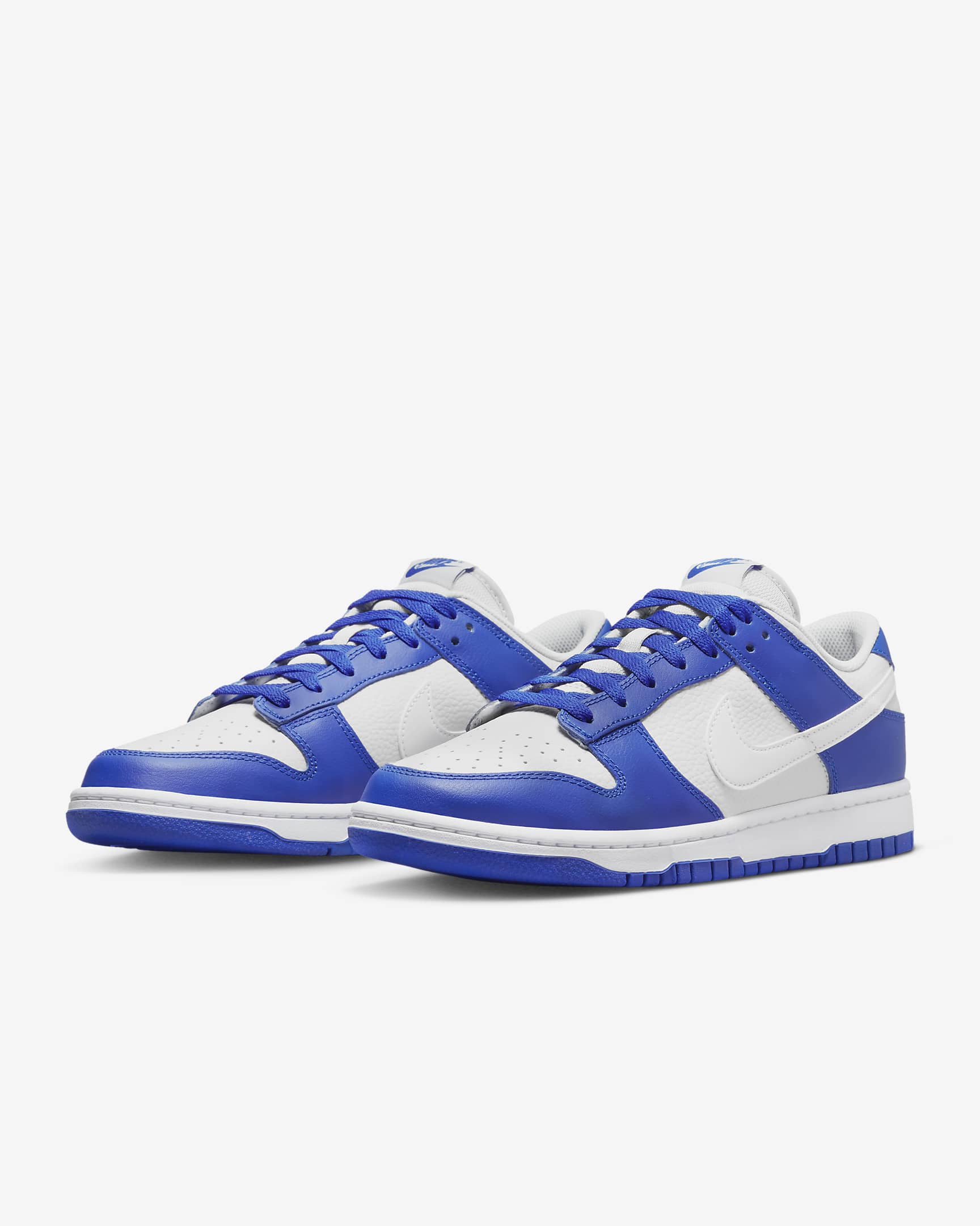 Nike Dunk Low-sko til mænd - Photon Dust/Racer Blue/hvid