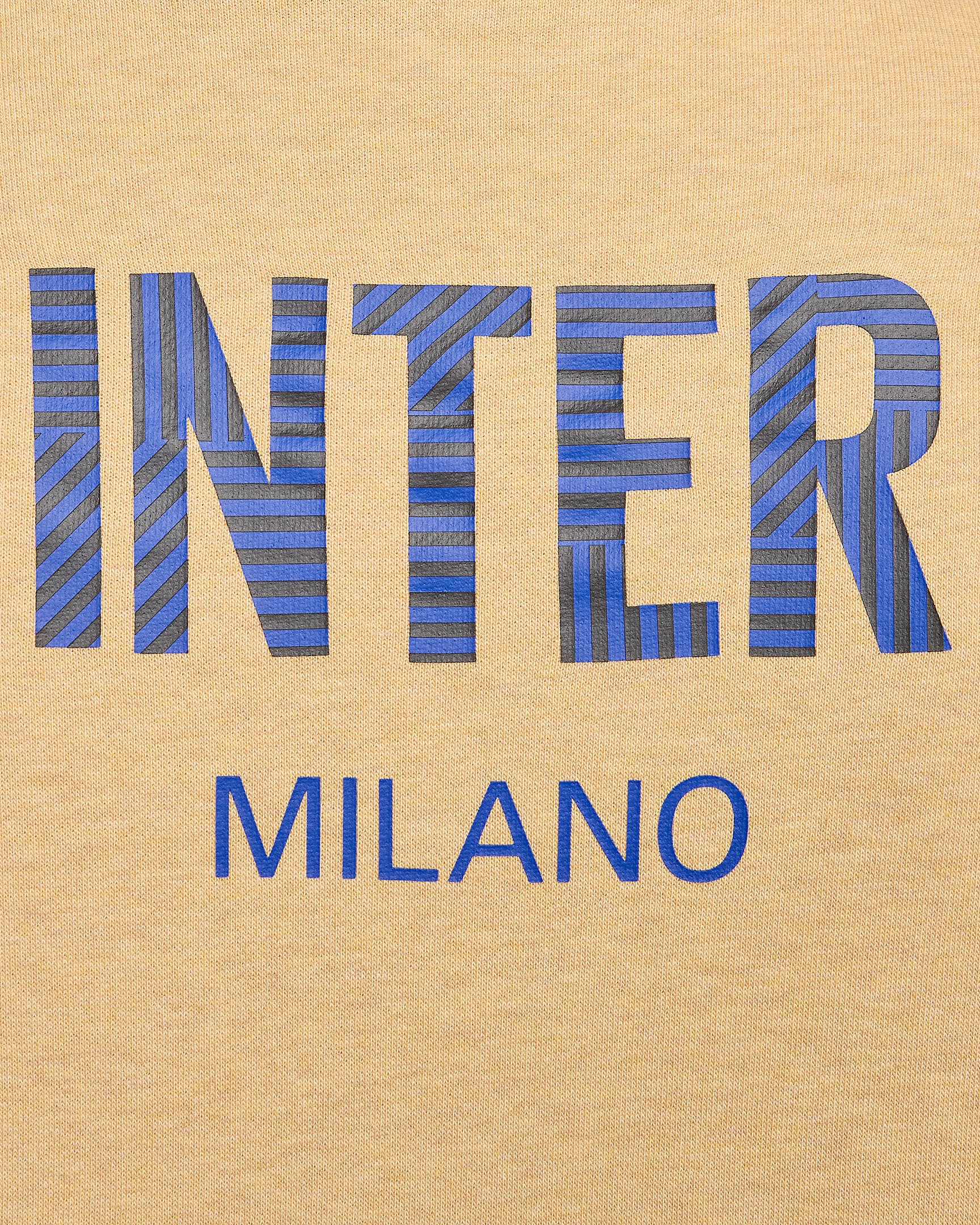 Fotbollshuvtröja Inter Milan Club (hemmaställ) Nike i sweatshirttyg för män - Club Gold/Heather