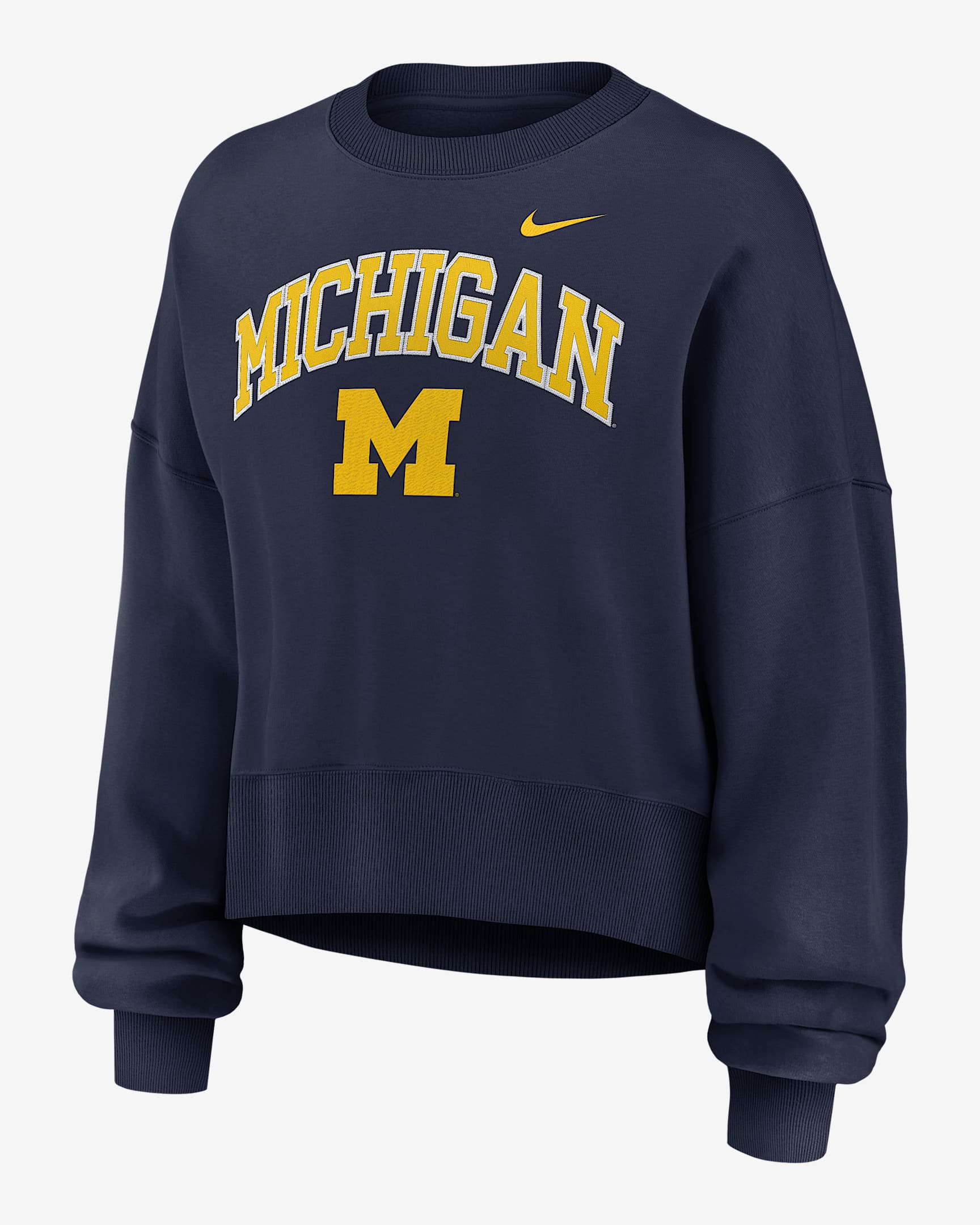Michigan Phoenix Arch Women's Nike College Pullover Crew - Navy