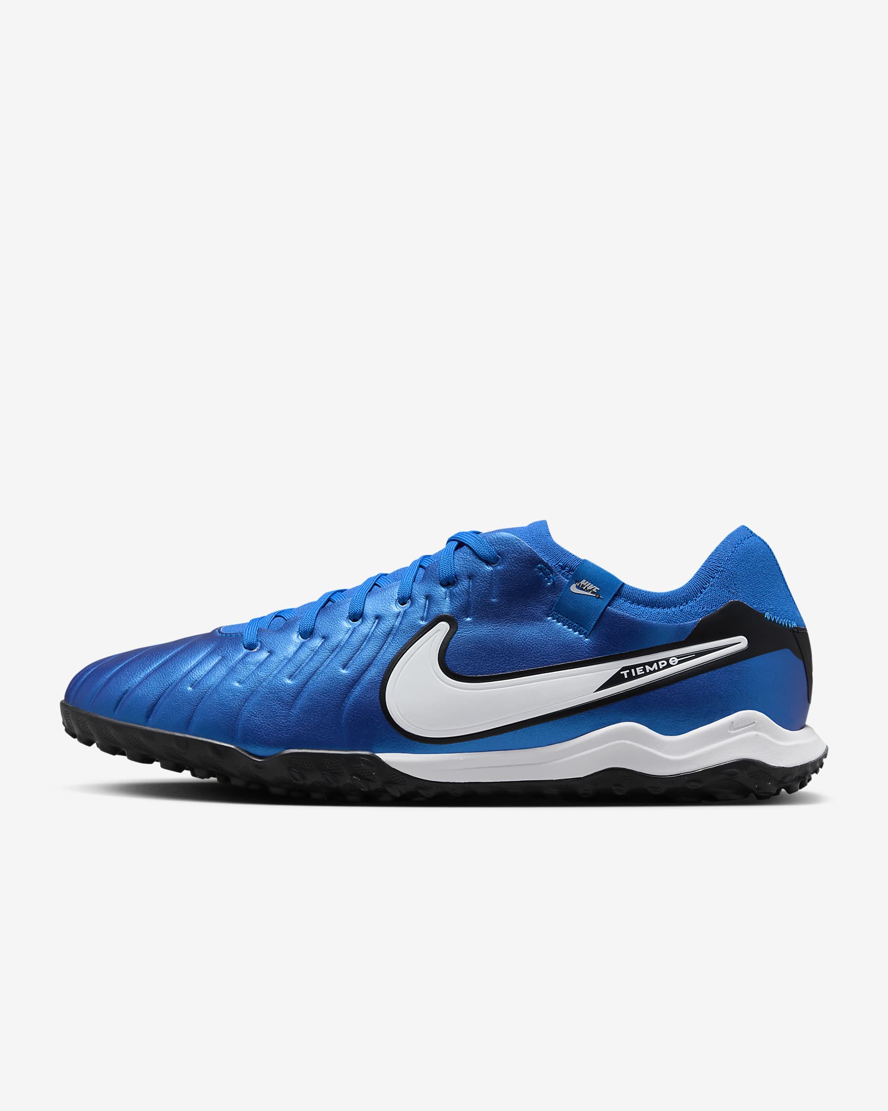 Nike Tiempo Legend 10 Pro low-top voetbalschoen (turf) - Soar/Wit