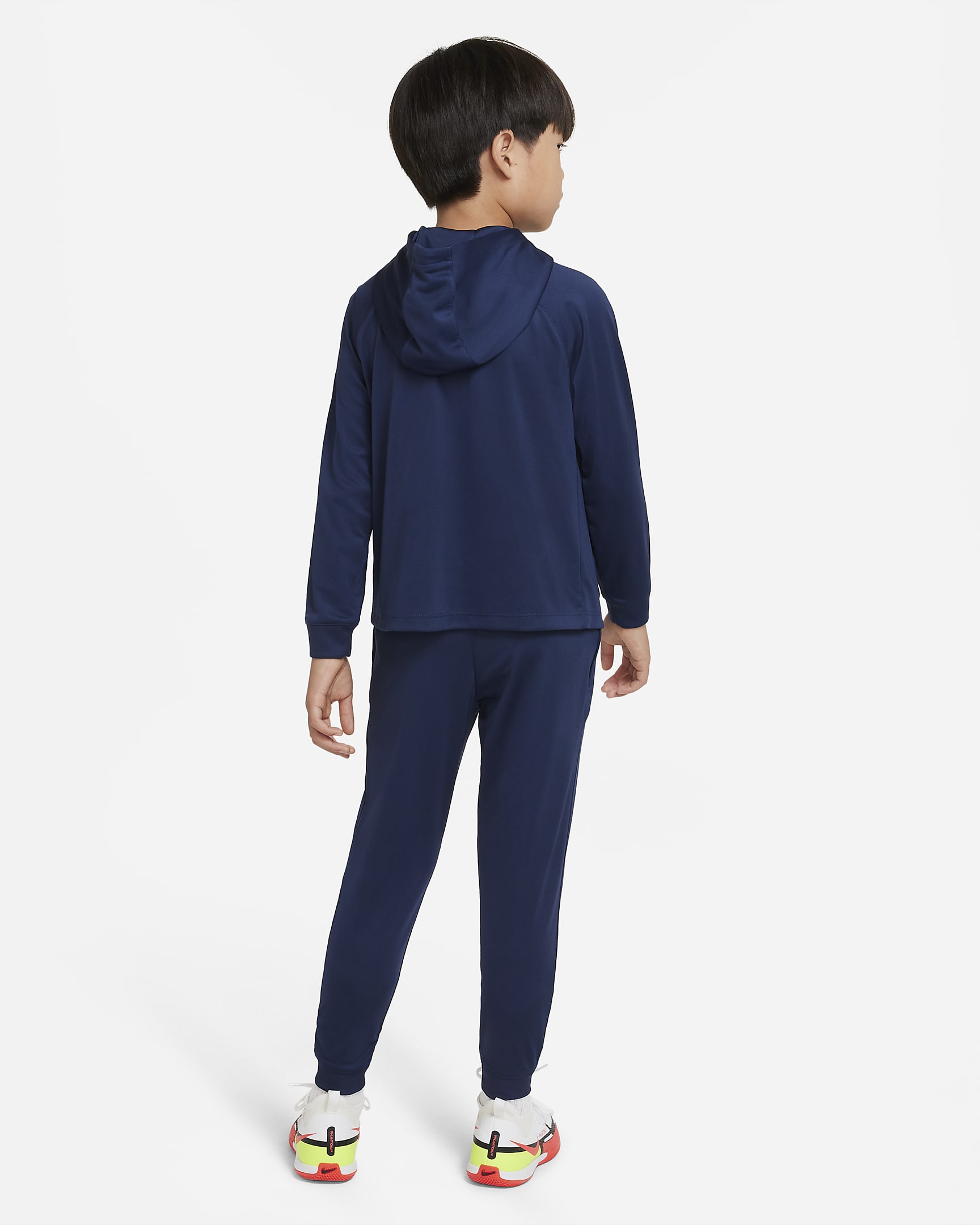 FFF Strike Younger Kids' Nike Dri-FIT Hooded Football Tracksuit. Nike BE
