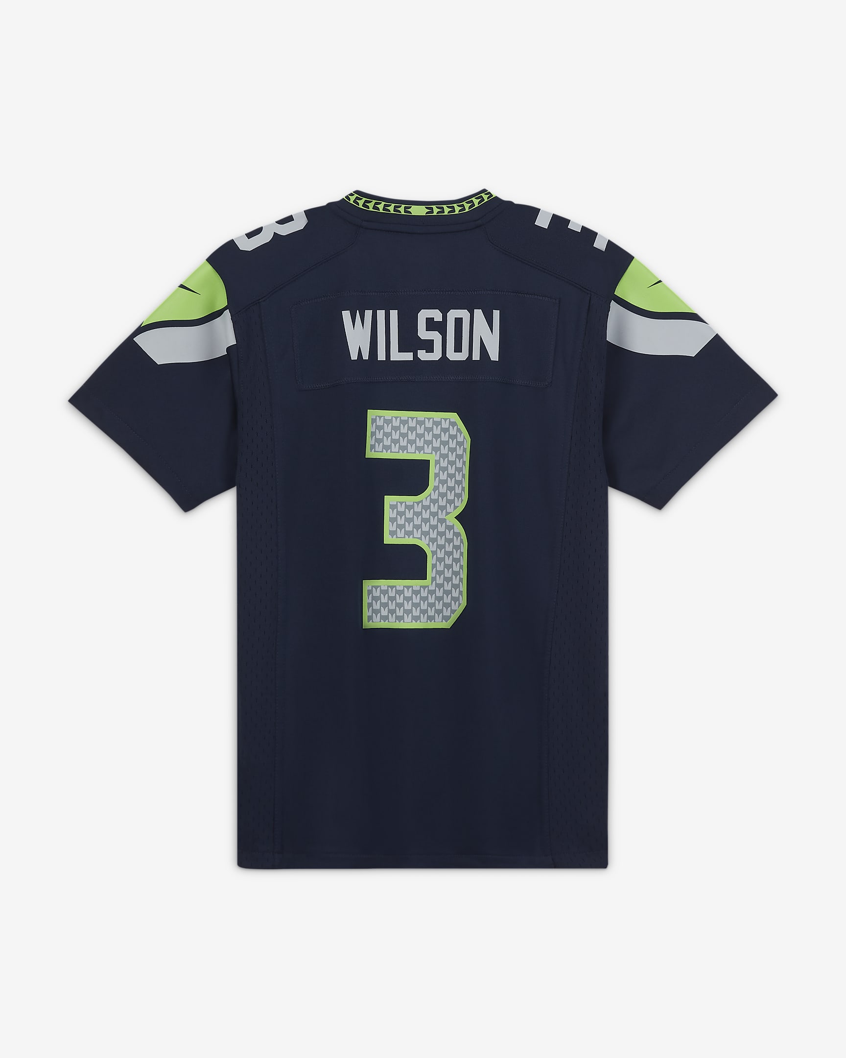 NFL Seattle Seahawks (Russell Wilson) Older Kids' Game American Football Jersey - College Navy/WILSON RUSSELL