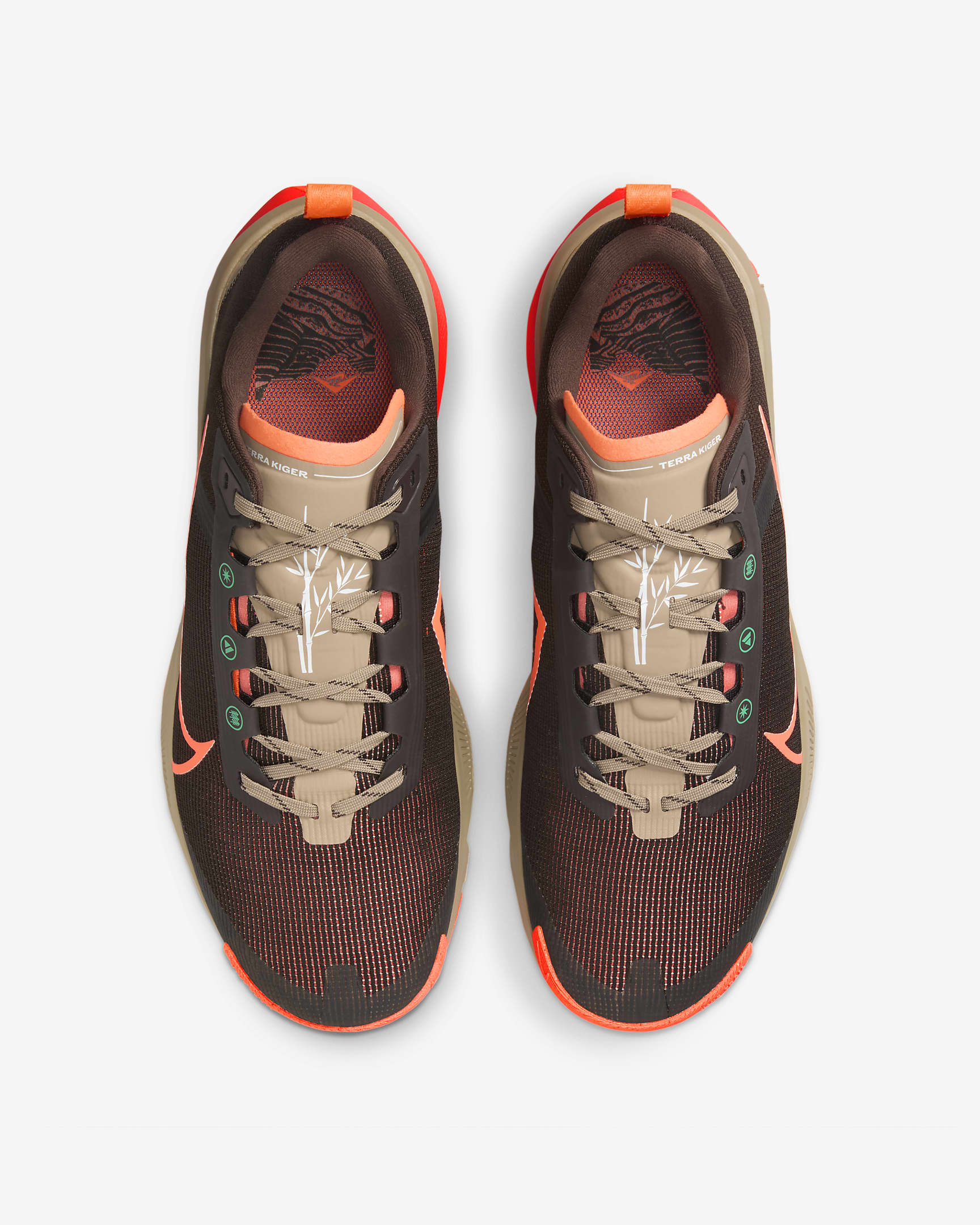 Nike Kiger 9 Men's Trail-Running Shoes - Velvet Brown/Khaki/Light Wild Mango/Hyper Crimson