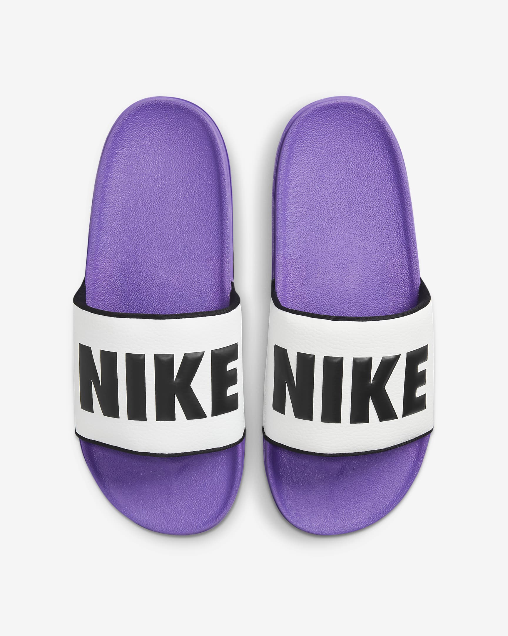 Nike Offcourt Men's Slides - Summit White/Action Grape/Black