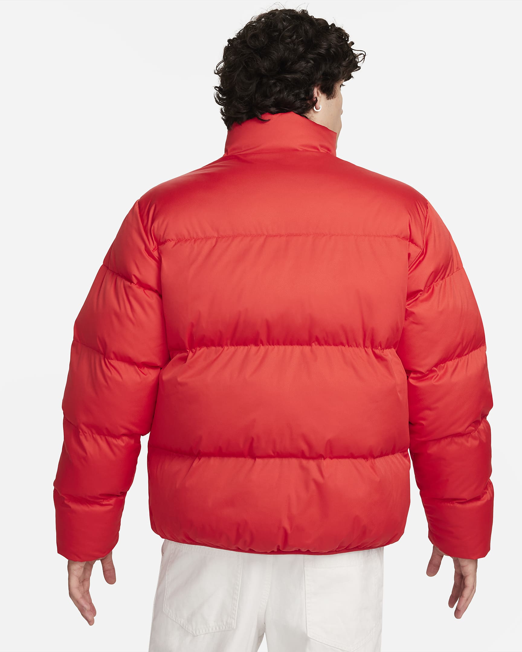 Nike Sportswear Club Men's Puffer Jacket - University Red/White