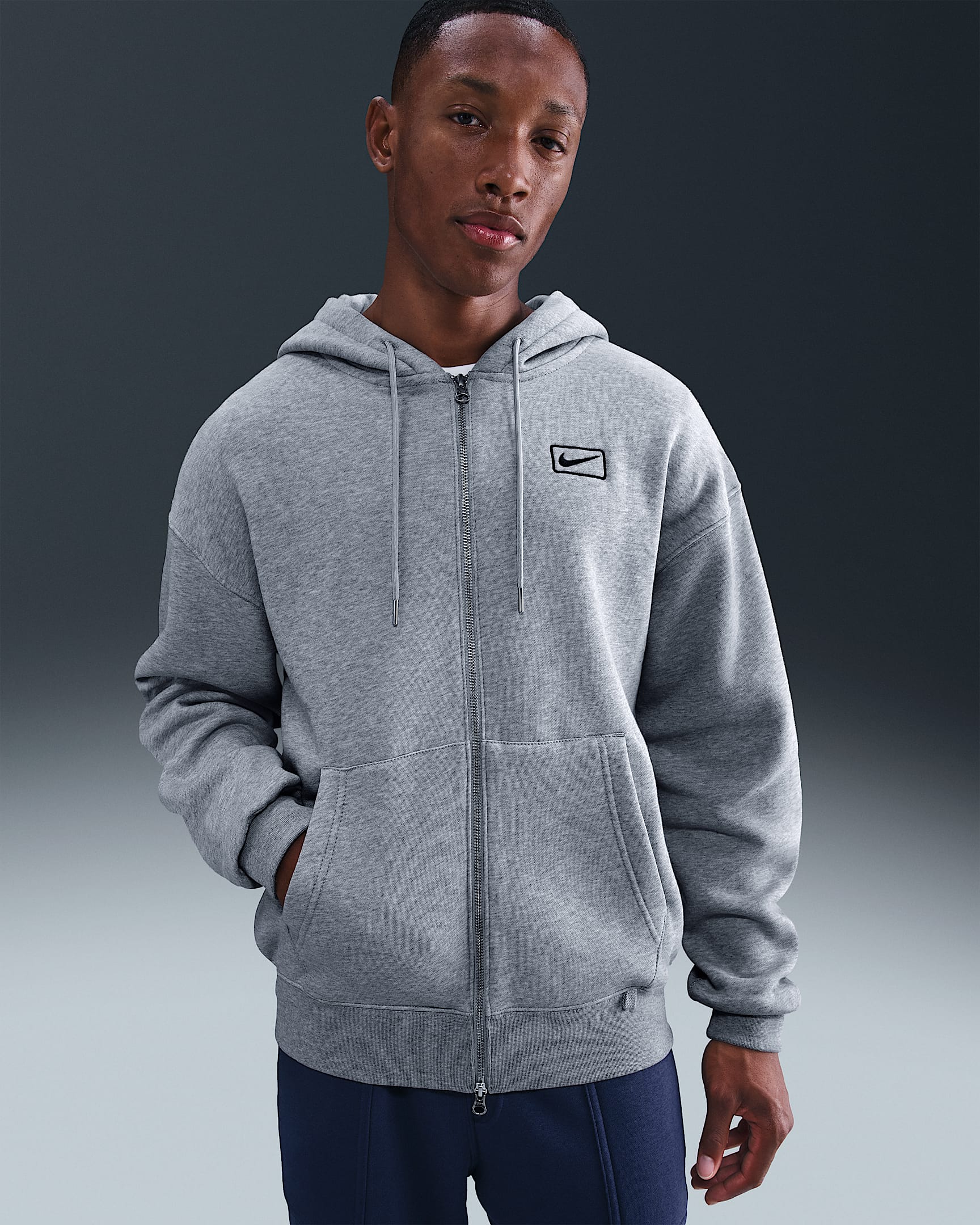 Nike Sportswear hettejakke til herre - Dark Grey Heather