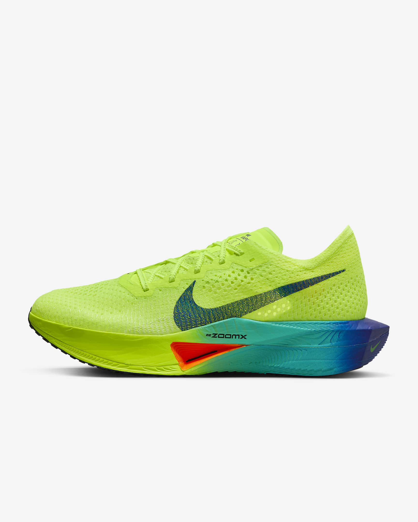 Nike Vaporfly 3 férfi országúti versenycipő - Volt/Scream Green/Barely Volt/Fekete