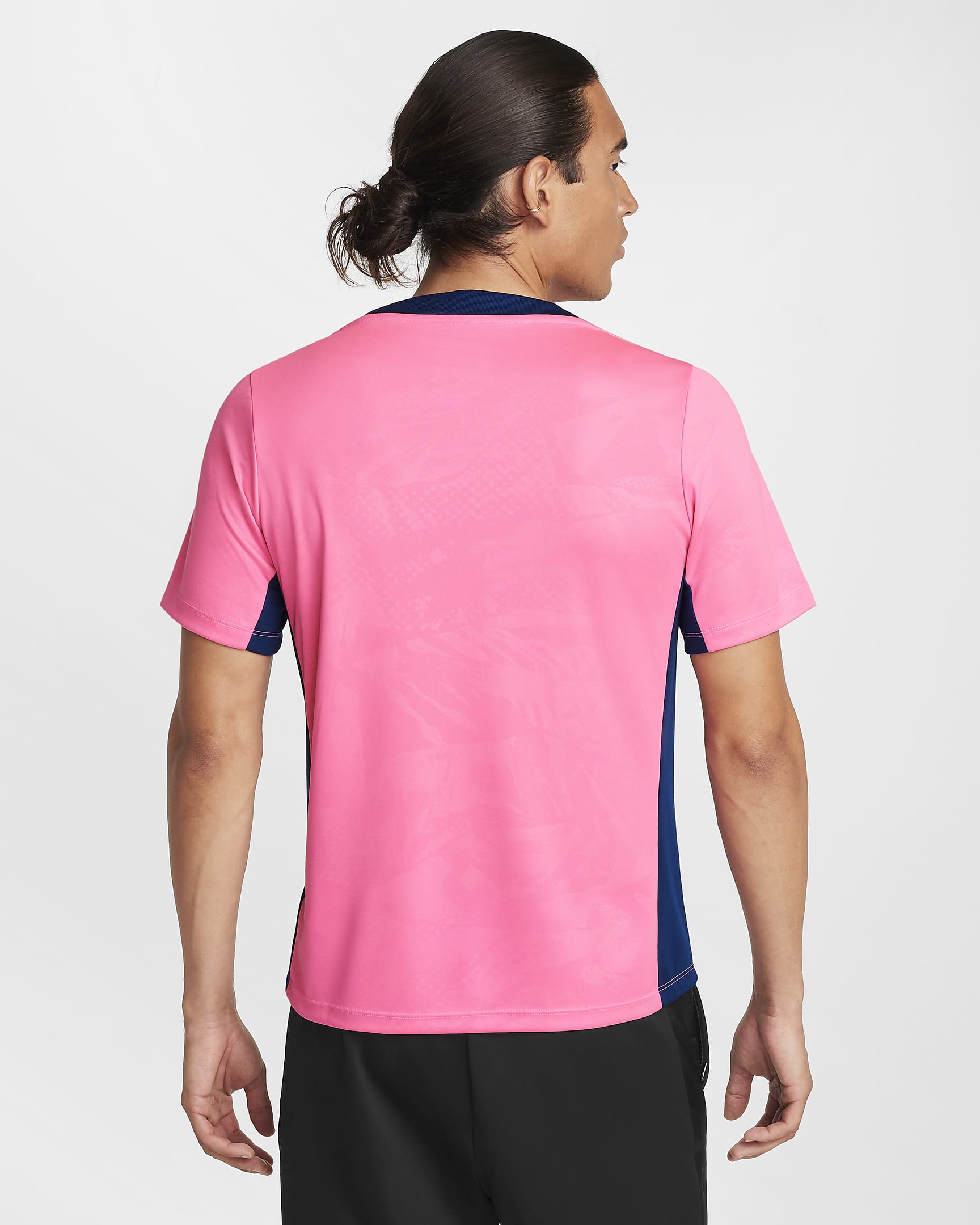 Maglia da calcio pre-partita Nike Dri-FIT Atlético de Madrid Academy Pro da uomo – Terza - Pink Glow/Blue Void/Blue Void