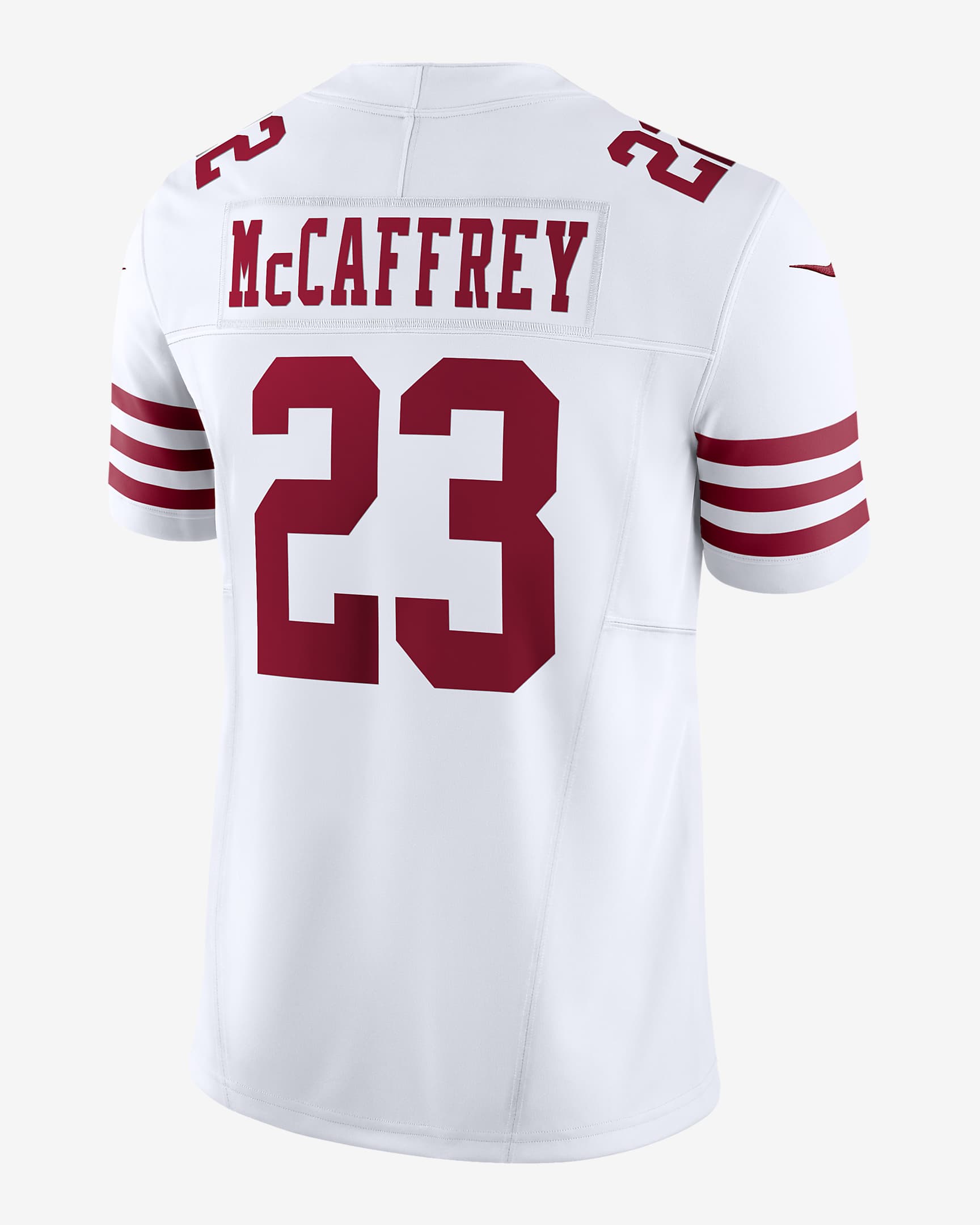 Jersey de fútbol americano Nike Dri-FIT de la NFL Limited para hombre Christian McCaffrey San Francisco 49ers - Blanco