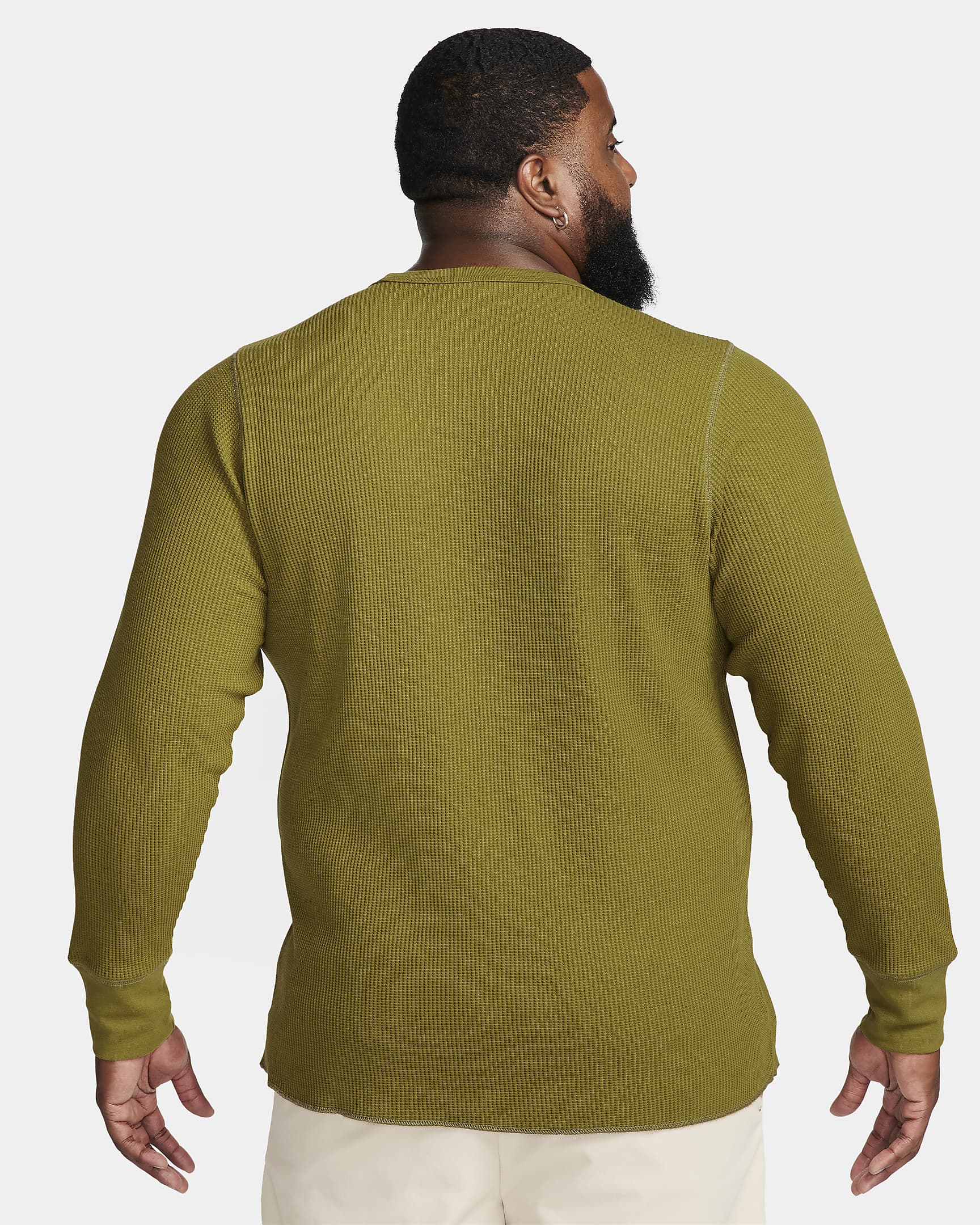 Maglia waffle pesante a manica lunga Nike Life – Uomo - Pacific Moss/Neutral Olive/Pacific Moss