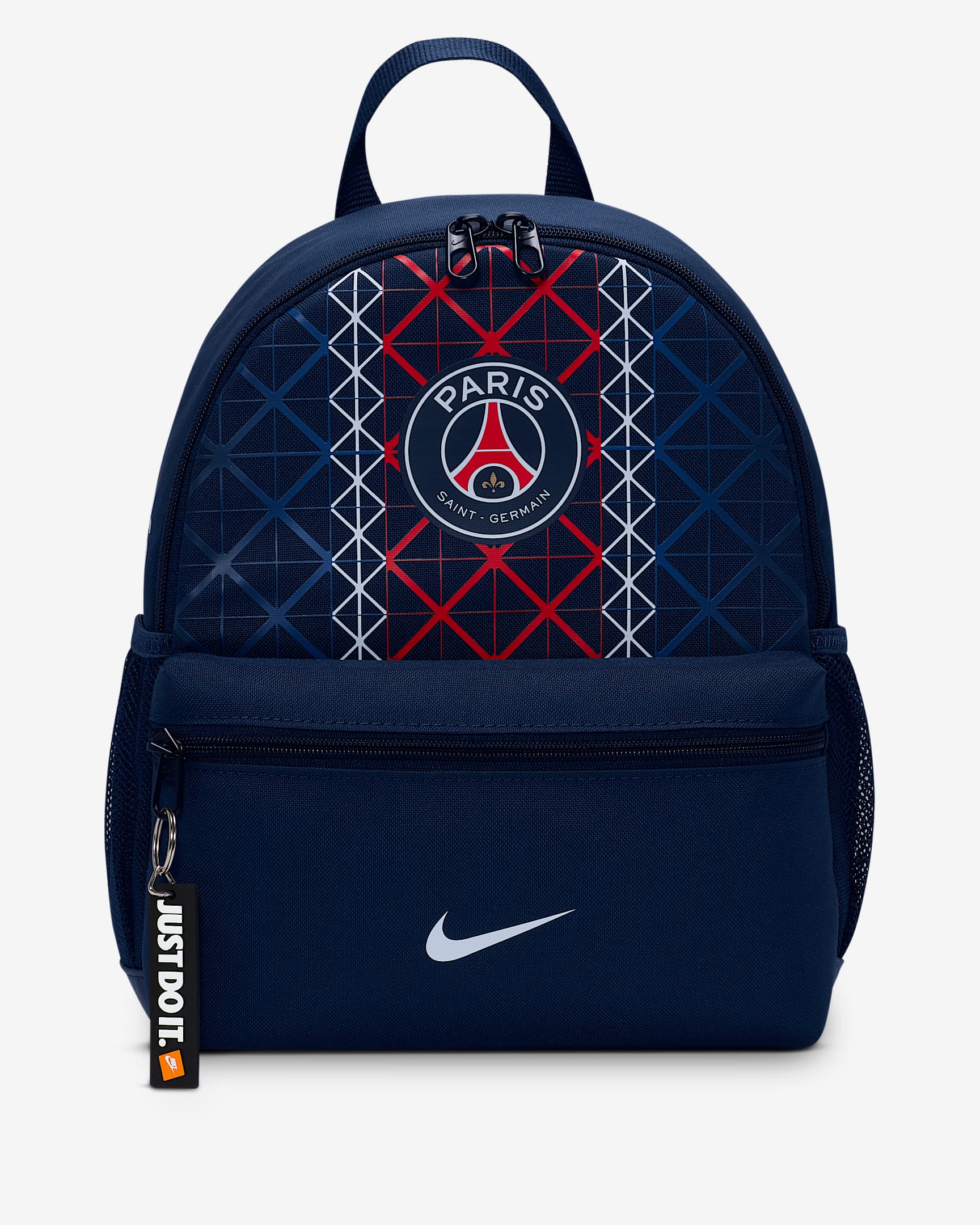 Minimochila Nike Just Do It 2025/2026 Paris Saint-Germain - Midnight Navy/Hyper Royal/Vermelho University/Branco