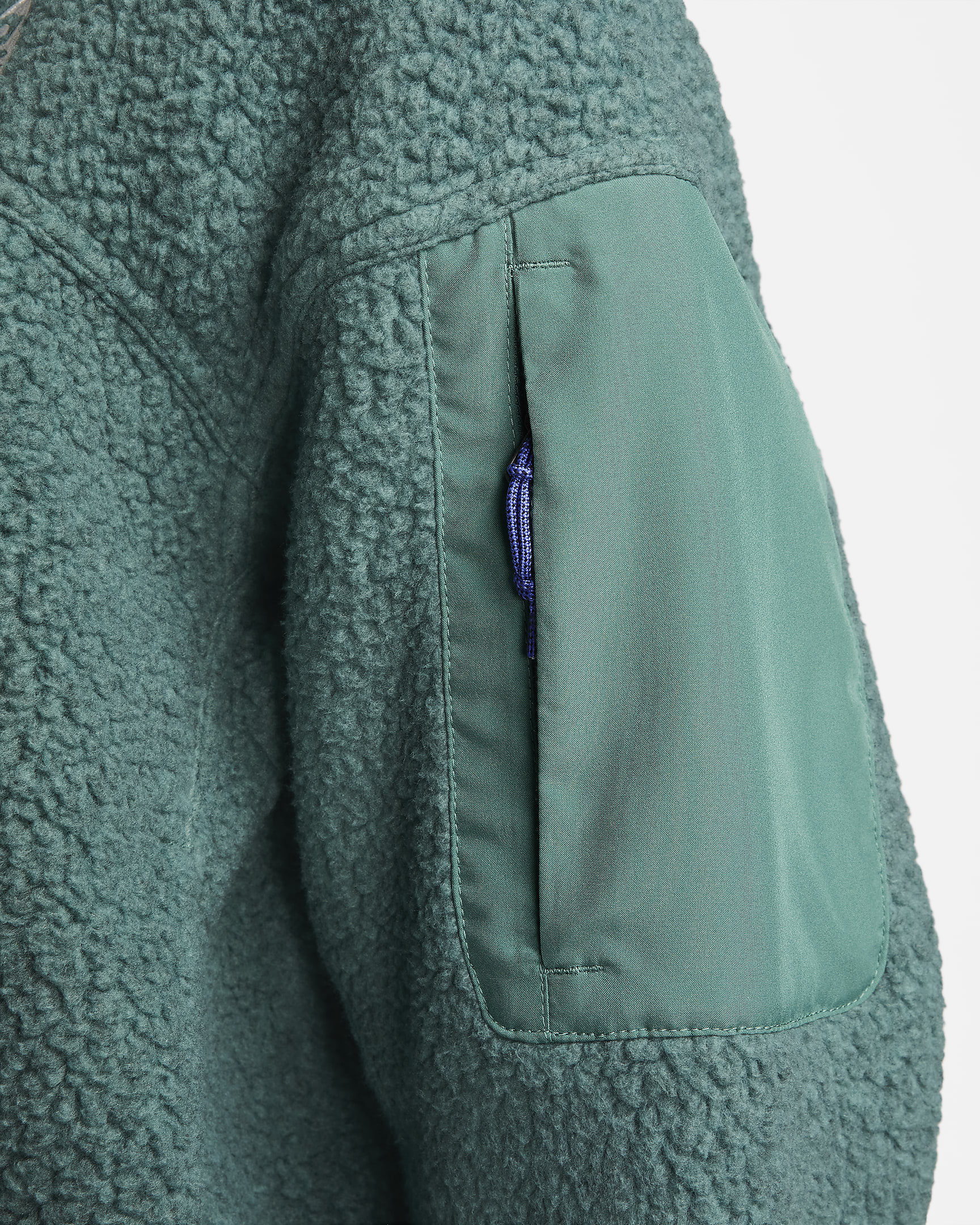 Chamarra de tejido Fleece oversized de cierre completo para mujer Nike ...