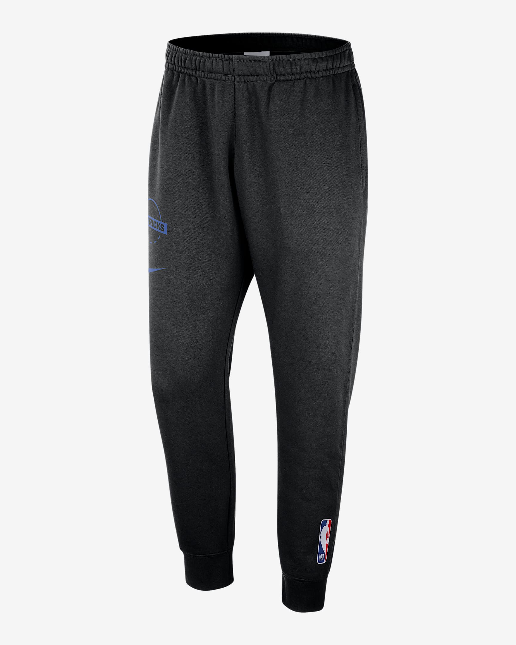 Dallas Mavericks Club Men's Nike NBA Practice Fleece Joggers - Black/Game Royal