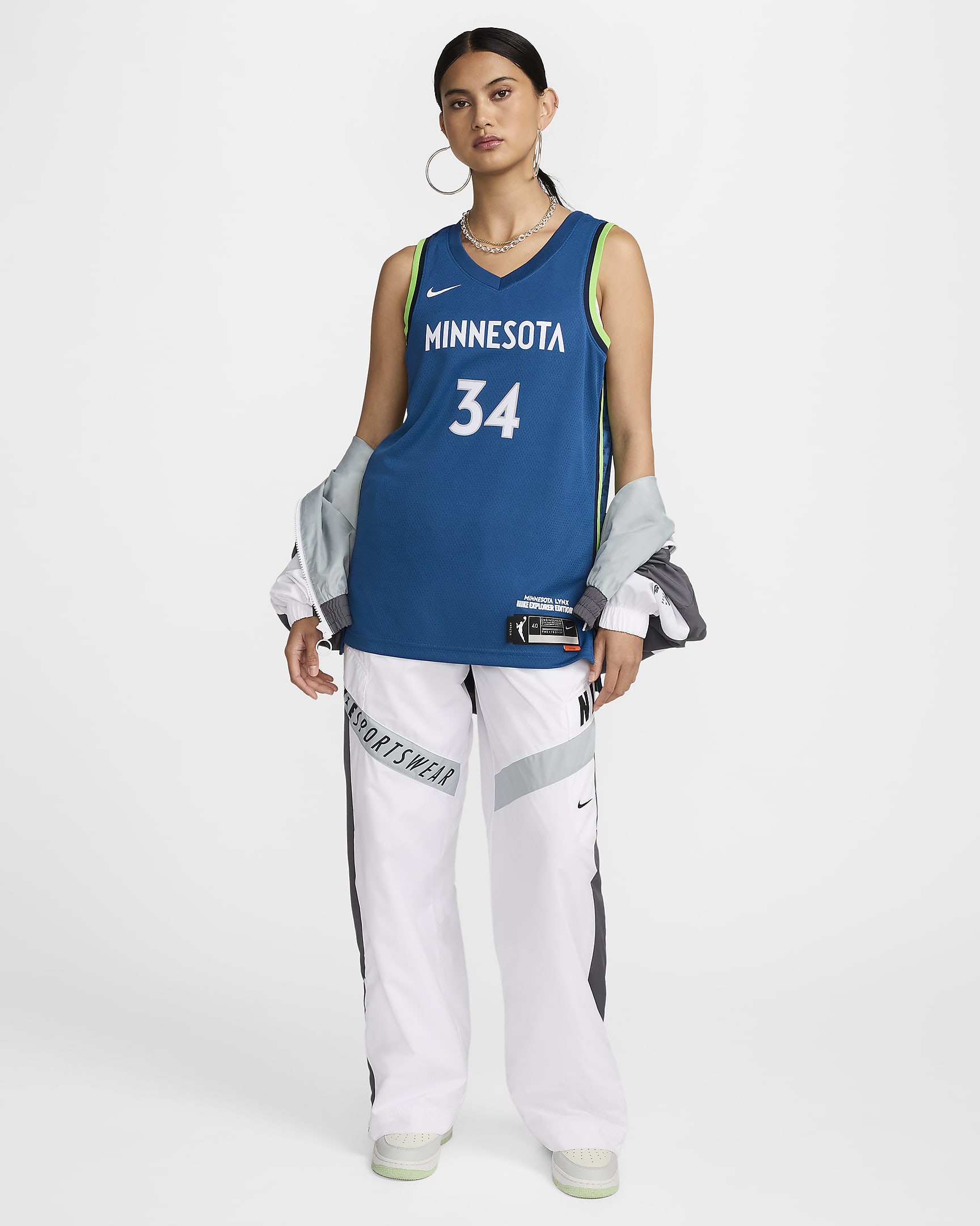 Big Boys And Girls Aerial Powers Black Minnesota Lynx Swingman Player Jersey - E