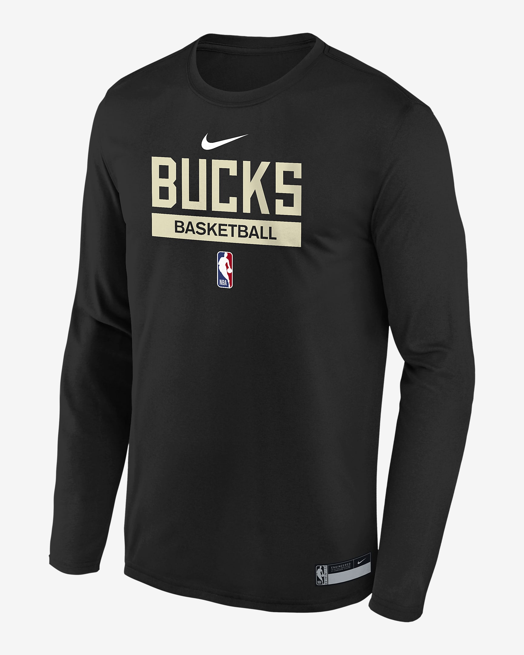 Milwaukee Bucks Older Kids' Nike Dri-FIT NBA Training Long-Sleeve T ...