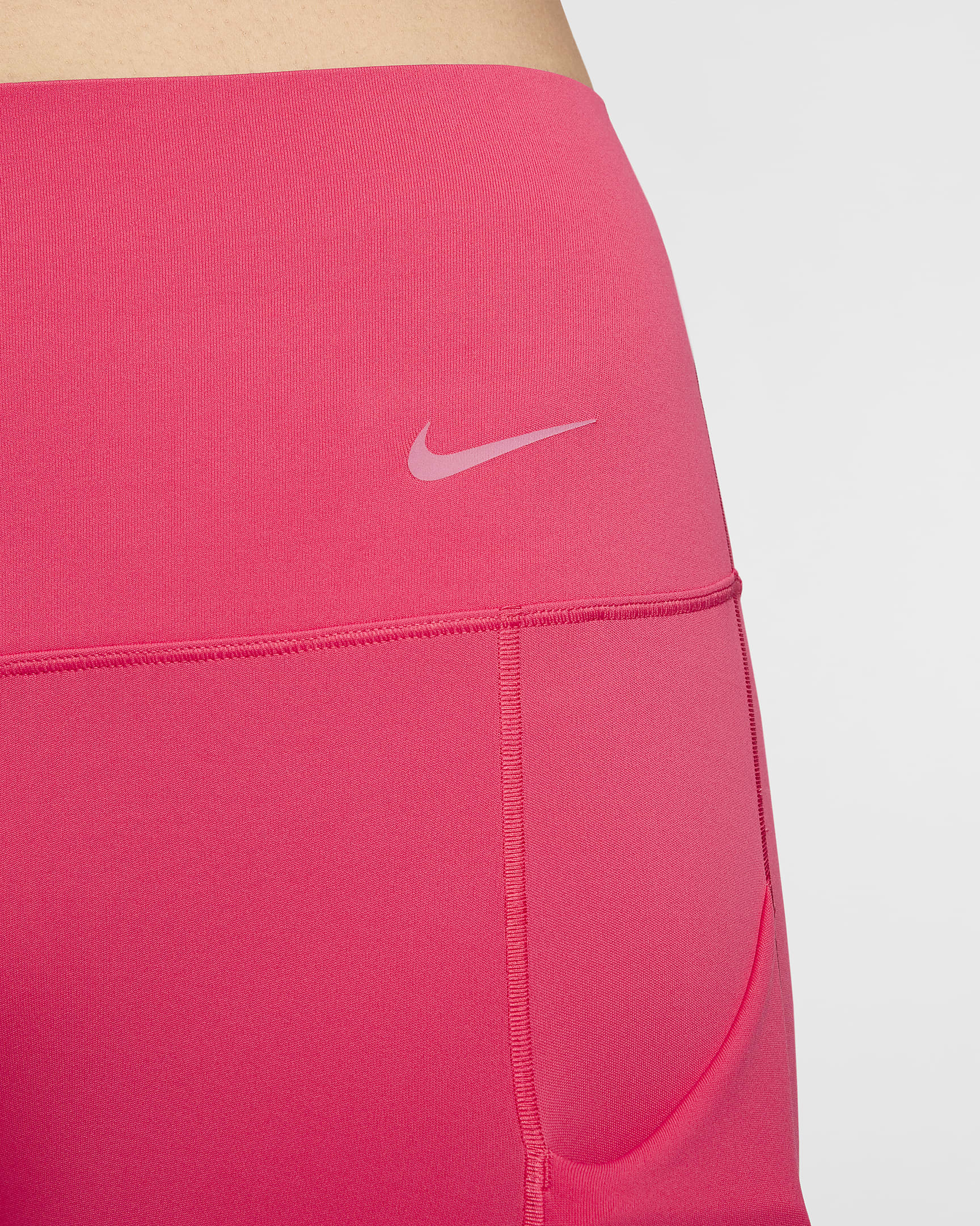 Nike Universa Women's Medium-Support High-Waisted Full-Length Leggings with Pockets - Aster Pink/Black