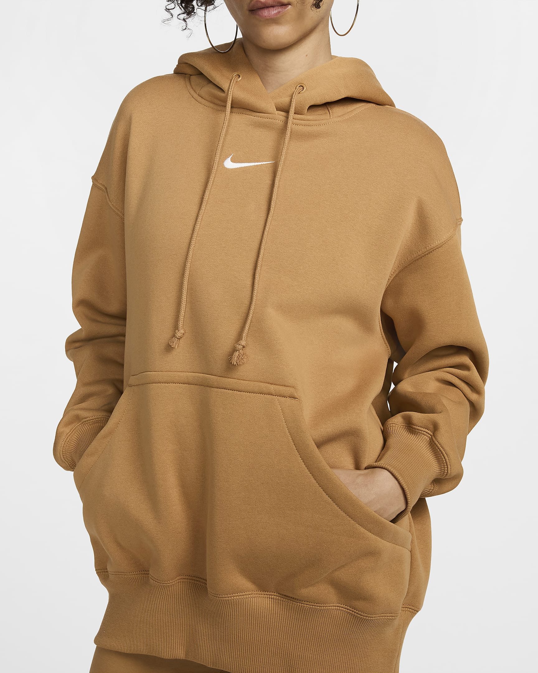 Nike Sportswear Phoenix Fleece Women's Oversized Pullover Hoodie - Flax/Sail