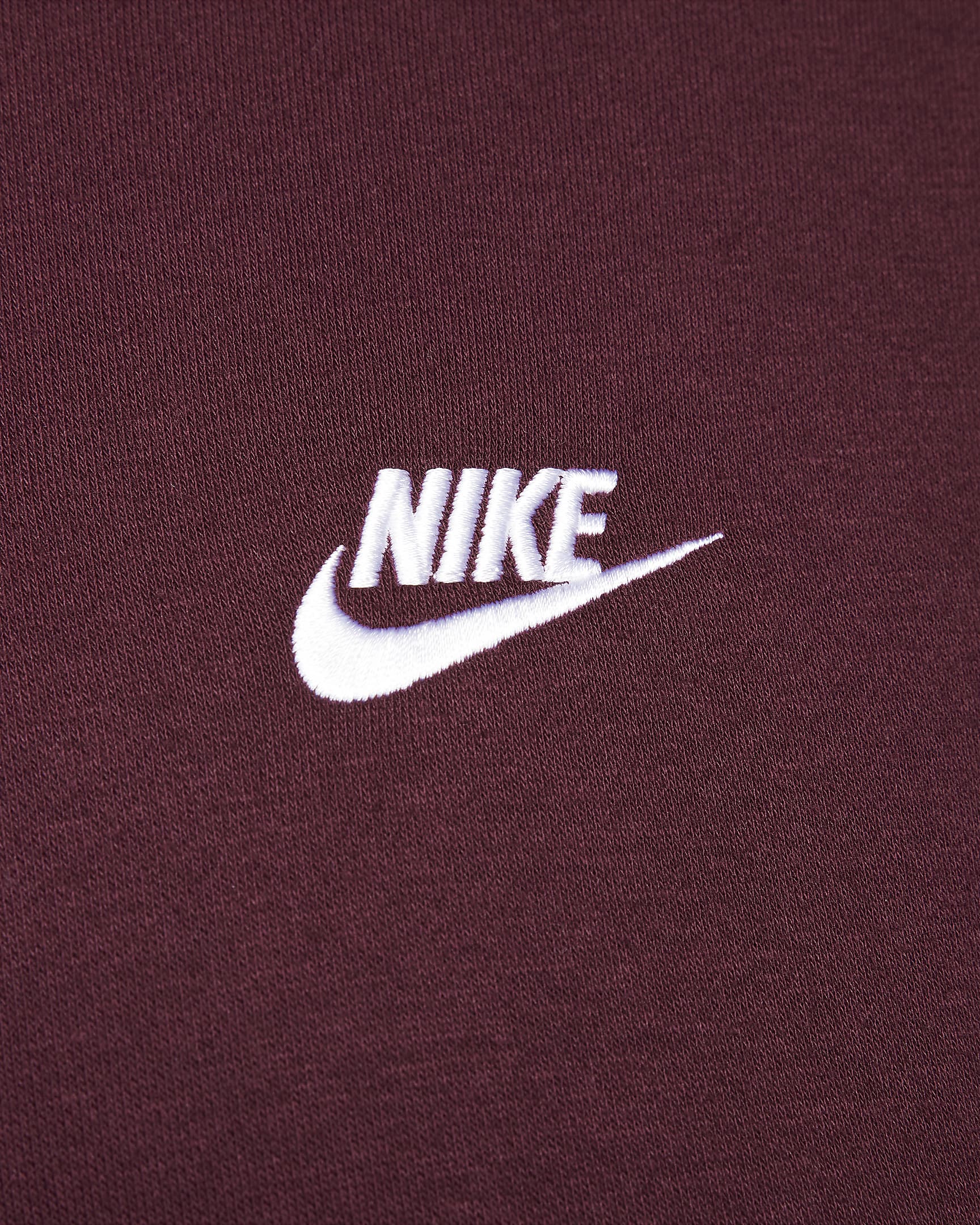 Nike Sportswear Club Fleece Pullover Hoodie - Night Maroon/Night Maroon/White