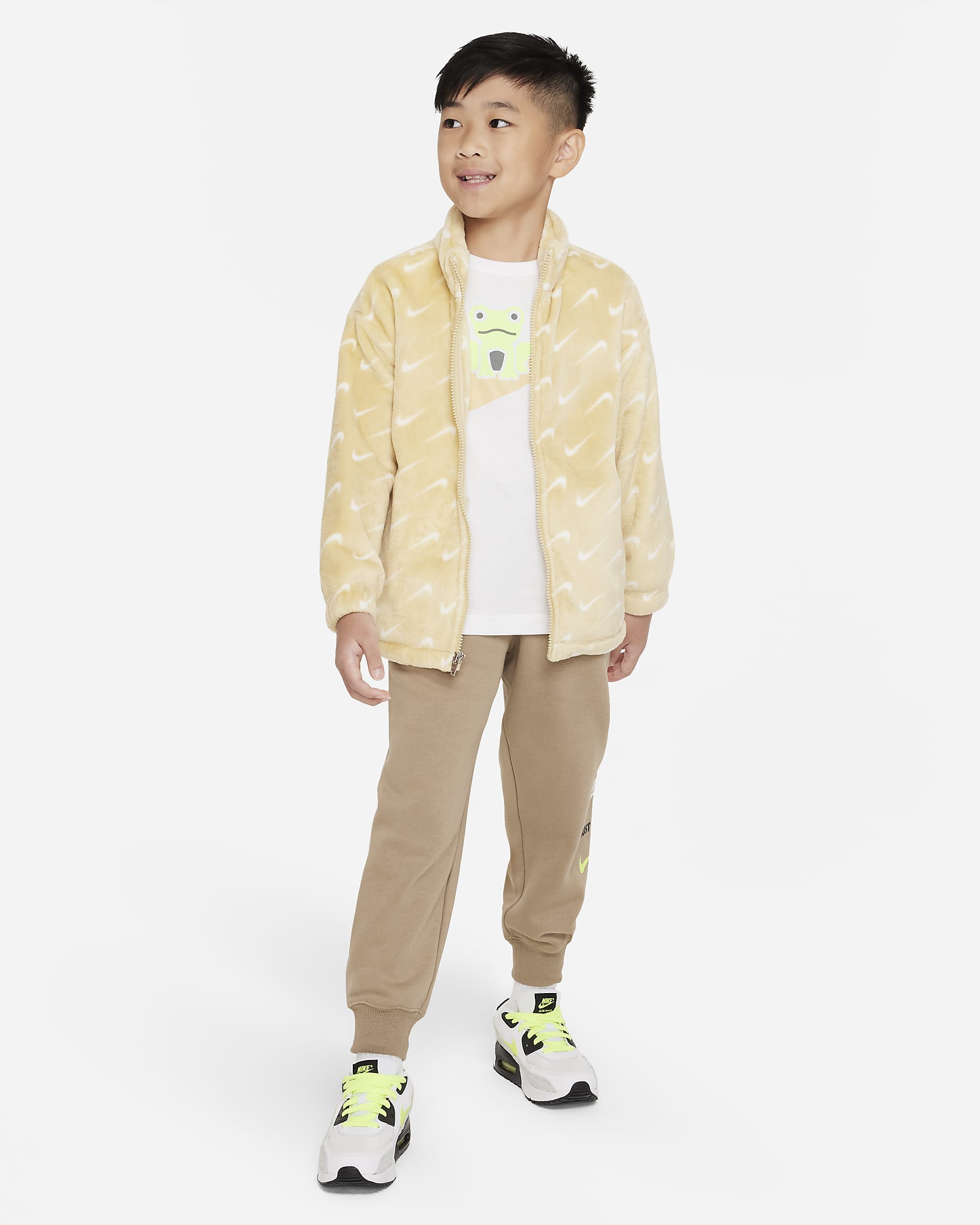 Nike Swoosh Essentials Full Zip Jacket Little Kids' Jacket. Nike JP