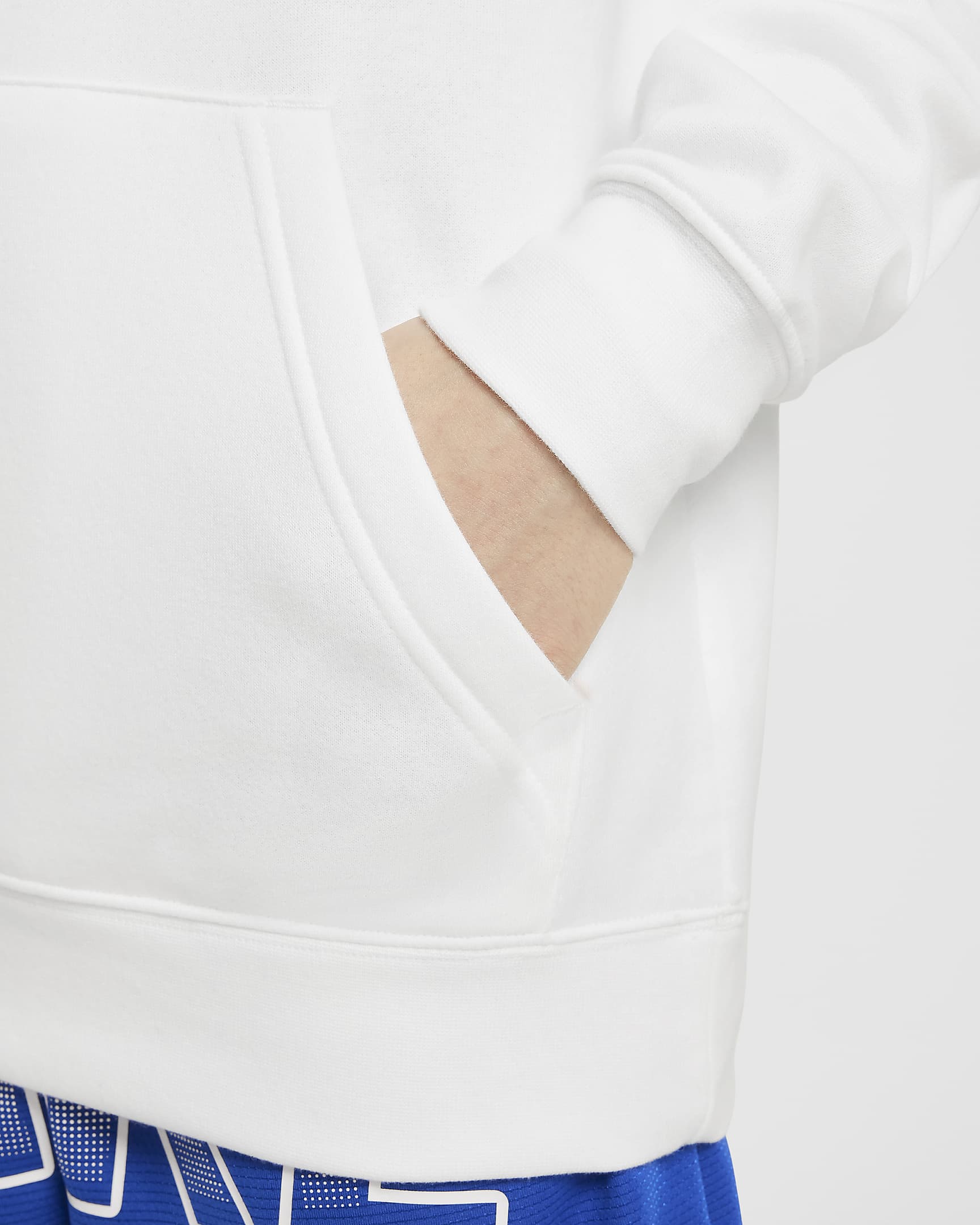 Brooklyn Nets City Edition Older Kids' Nike NBA Fleece Pullover Hoodie