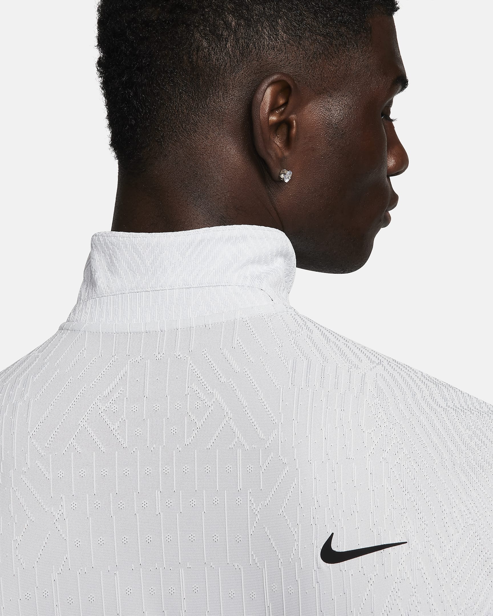 Nike Tour Dri-FIT ADV golfpolo voor heren - Wit/Pure Platinum/Zwart