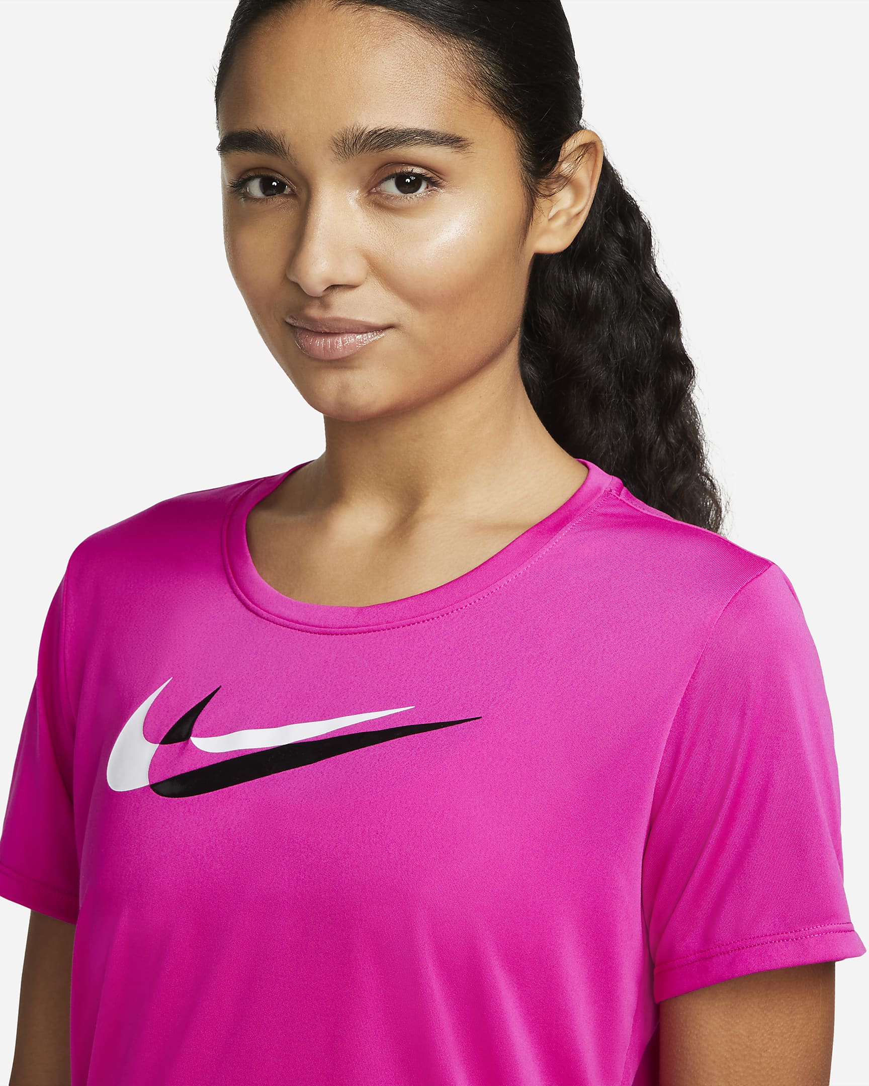 Nike Dri Fit Swoosh Run Womens Short Sleeve Running Top Nike Ae