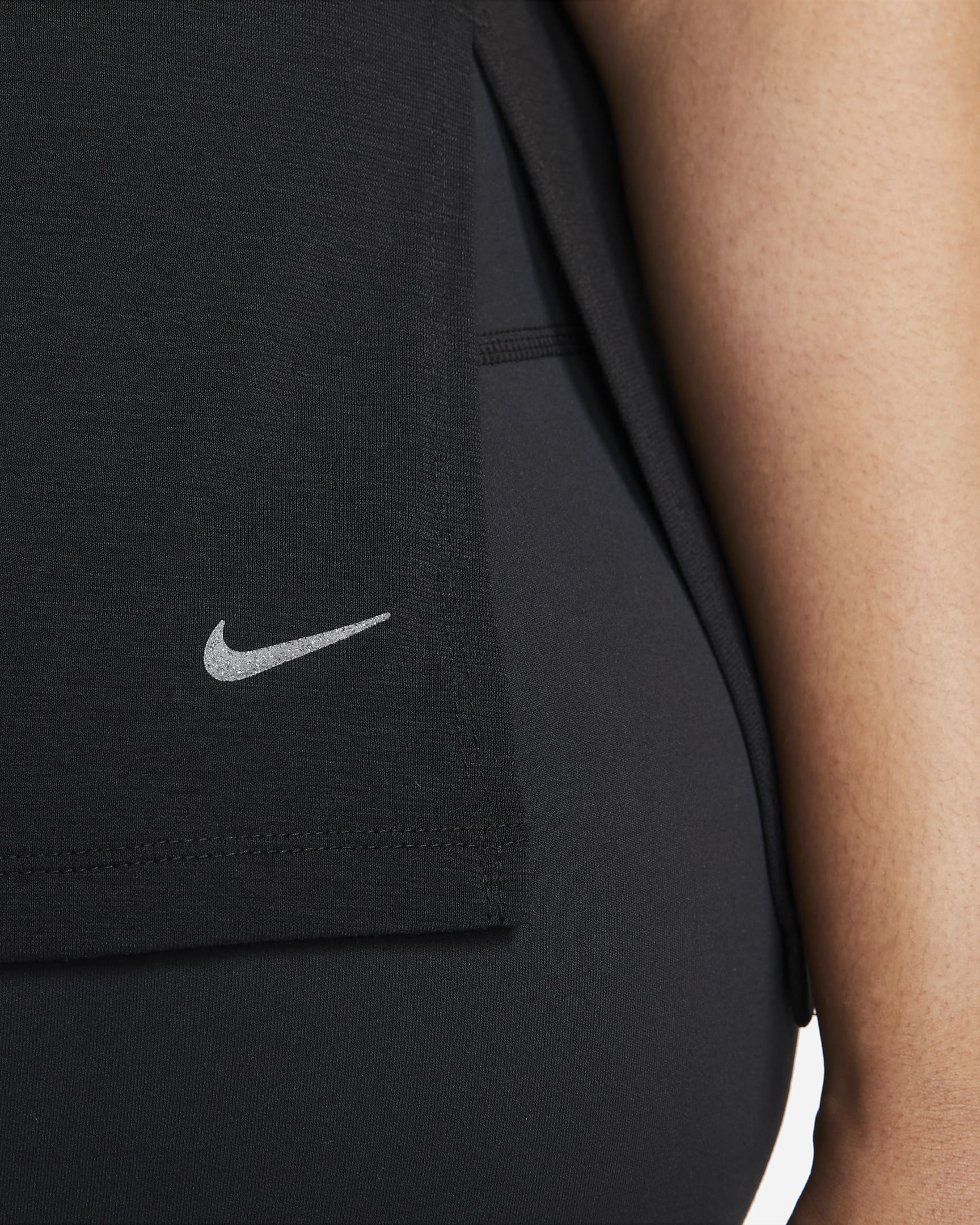 Nike Yoga Dri-FIT Women's Top (Plus Size) - Black/Iron Grey