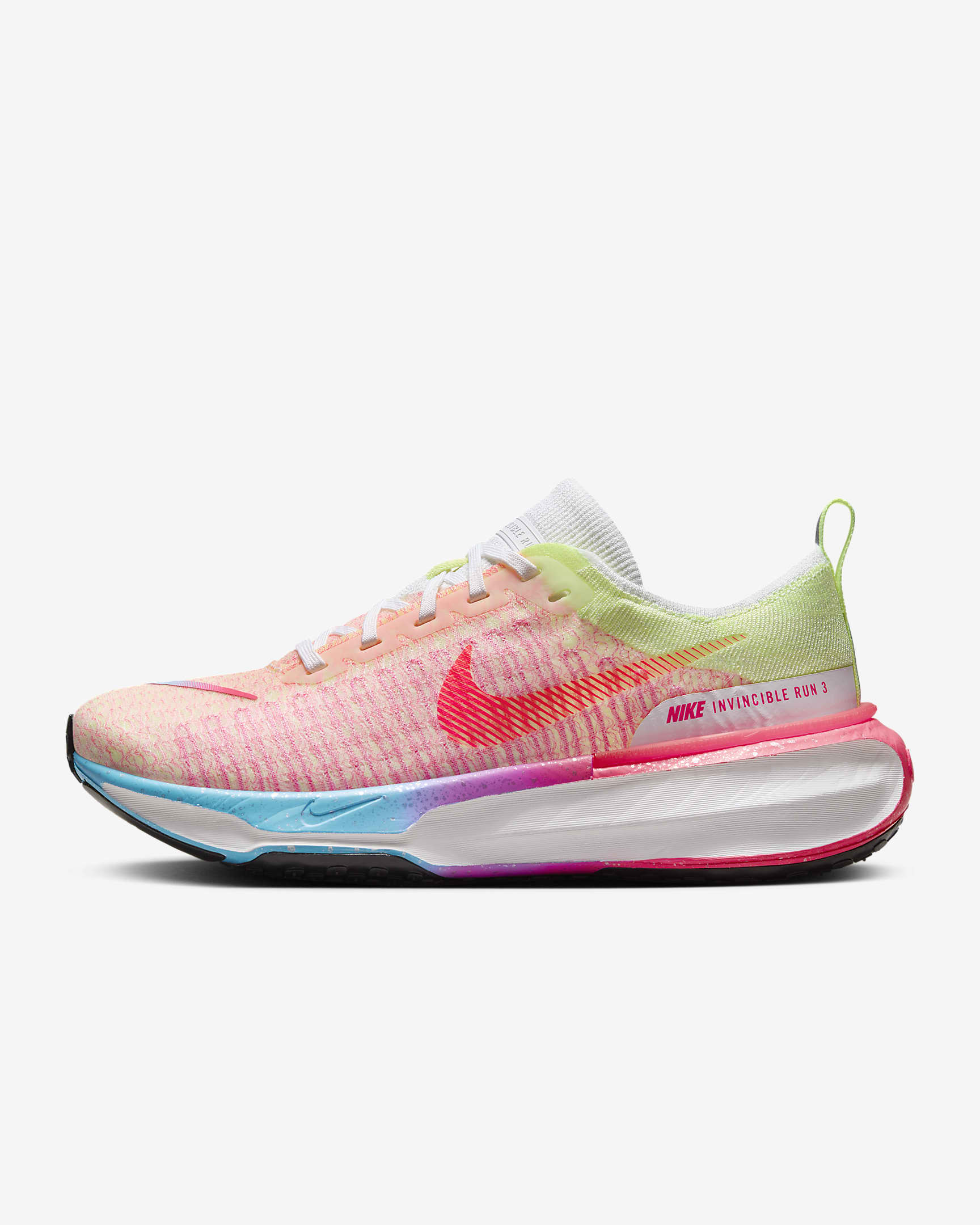 Nike Invincible 3 Women's Road Running Shoes - Barely Volt/White/Pink Foam/Hyper Pink