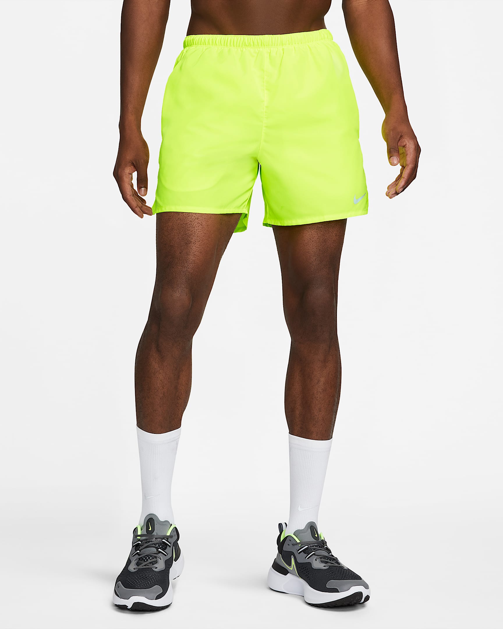 Shorts de running de 13 cm con ropa interior integrada para hombre Nike Challenger - Volt