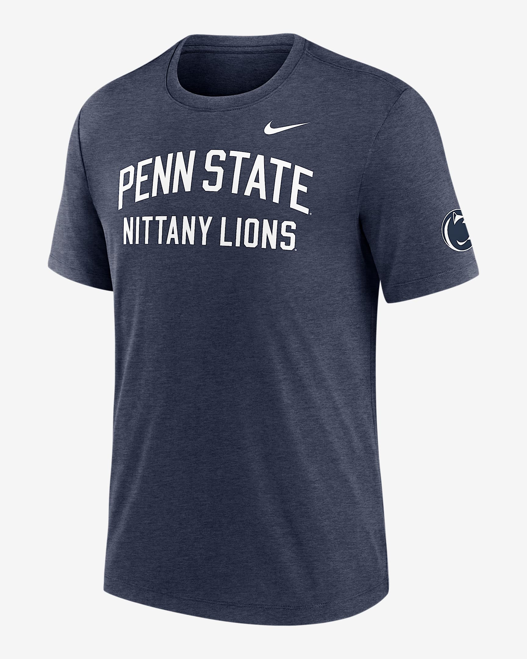 Penn State Campus Collegiate Block Men's Nike College T-Shirt - Blue Heather