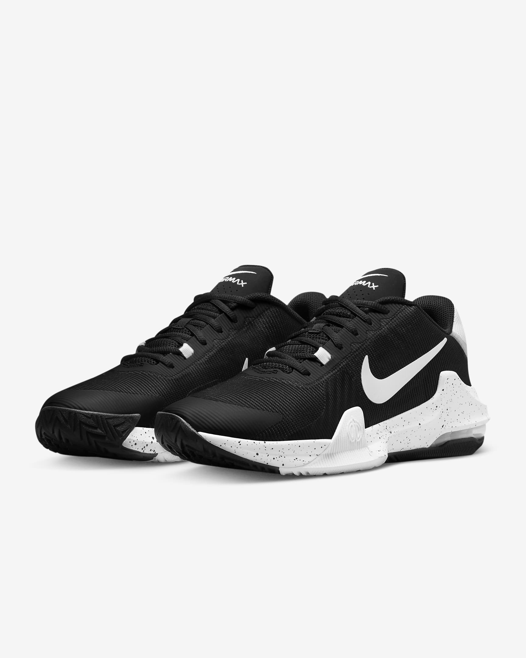 Tenis de básquetbol Nike Impact 4 - Negro/Gris lobo/Blanco