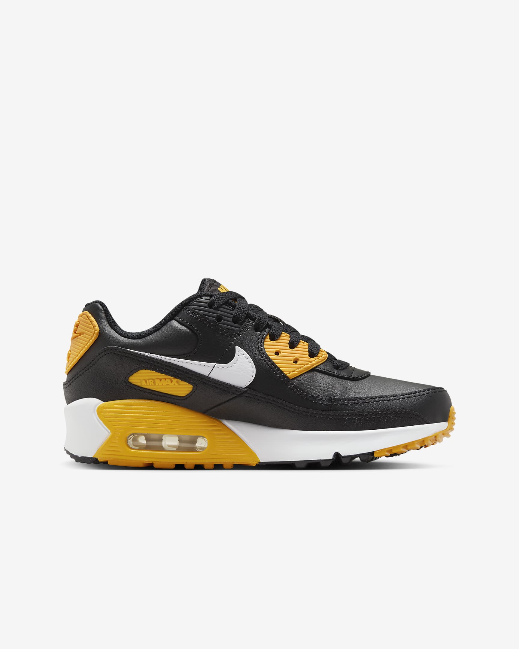 Nike Air Max 90 LTR Kinderschoenen - Zwart/University Gold/Wit