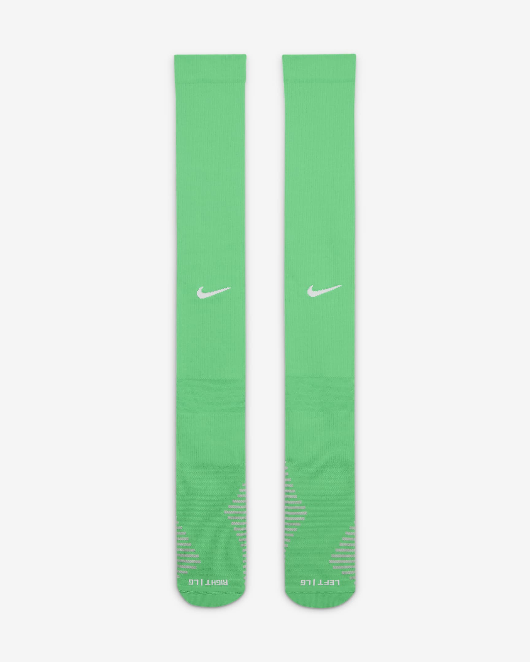 Paris Saint-Germain Strike Nike kniehohe Torwart-Fußballsocken - Green Spark/Weiß