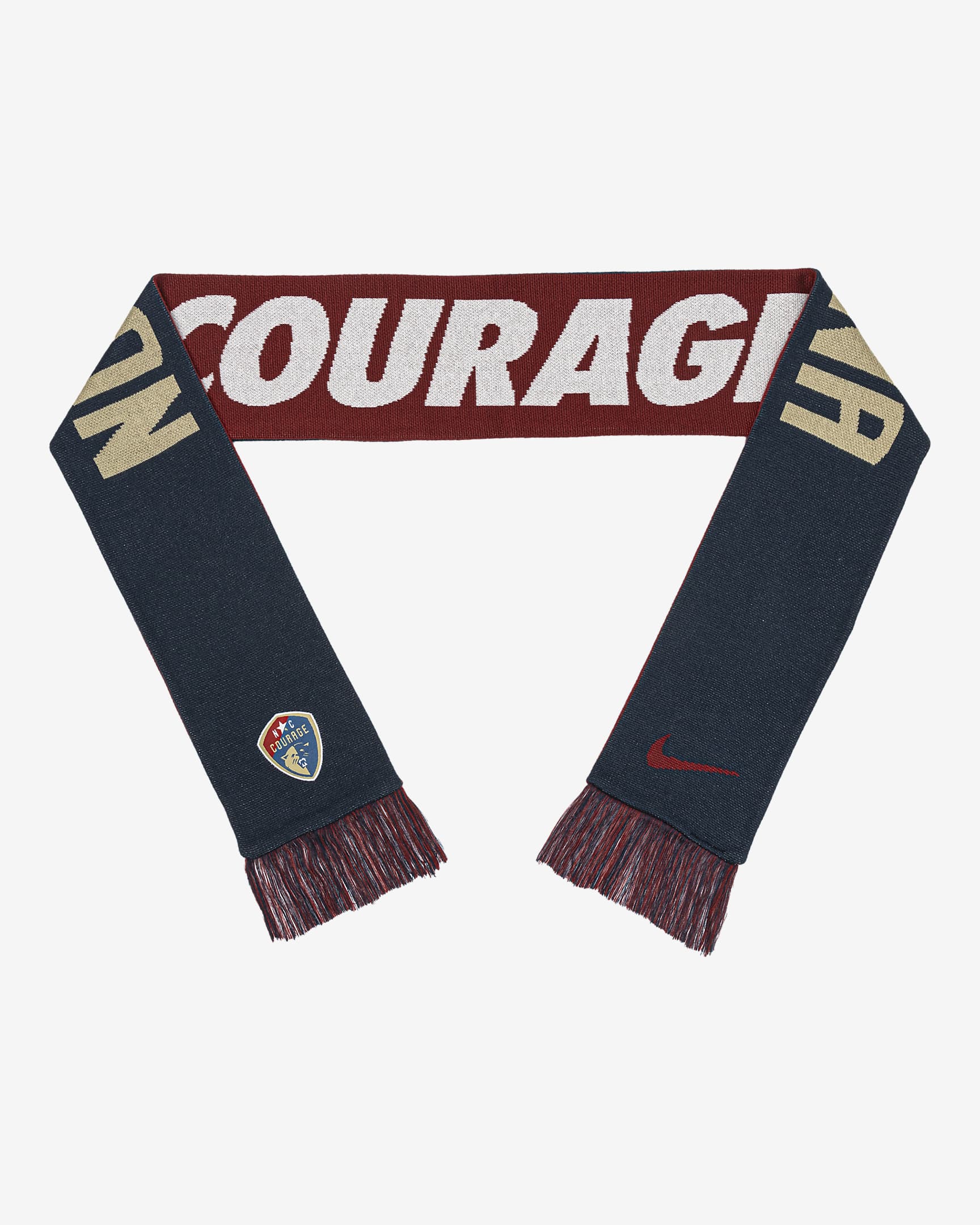 Bufanda de fútbol Nike del North Carolina Courage - Azul marino universitario