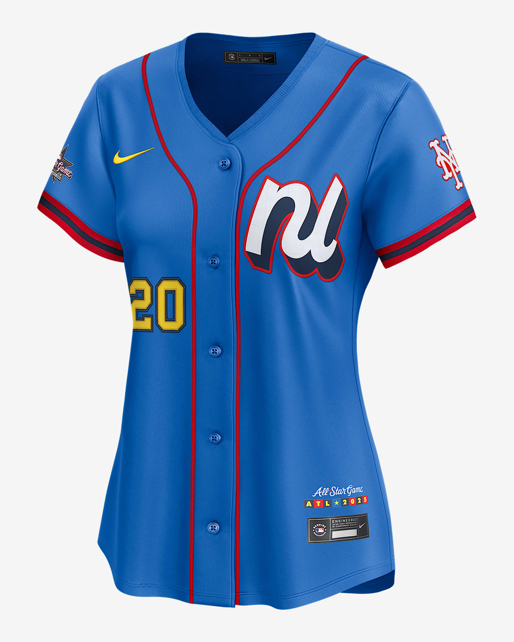 Pete Alonso National League 2025 All-Star Game Women’s Nike Dri-FIT MLB Limited Jersey - Blue