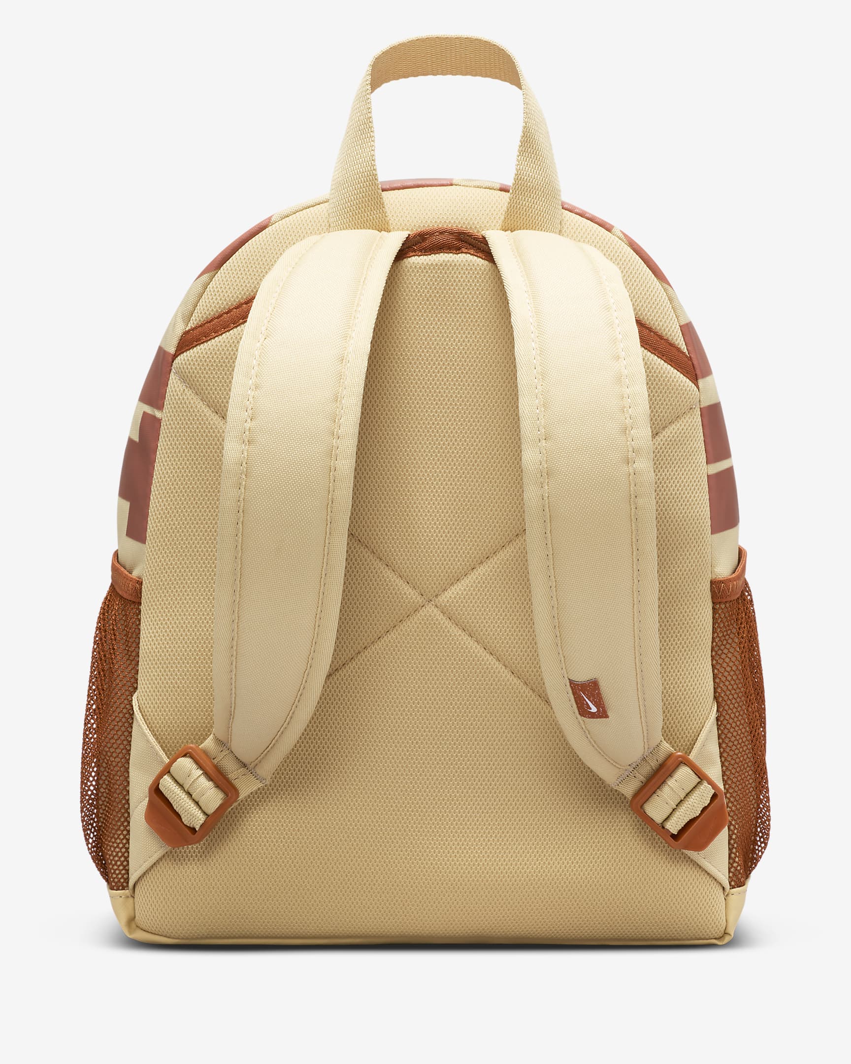 Nike Brasilia JDI Kids' Mini Backpack (11L) - Sesame/Dark Russet/White