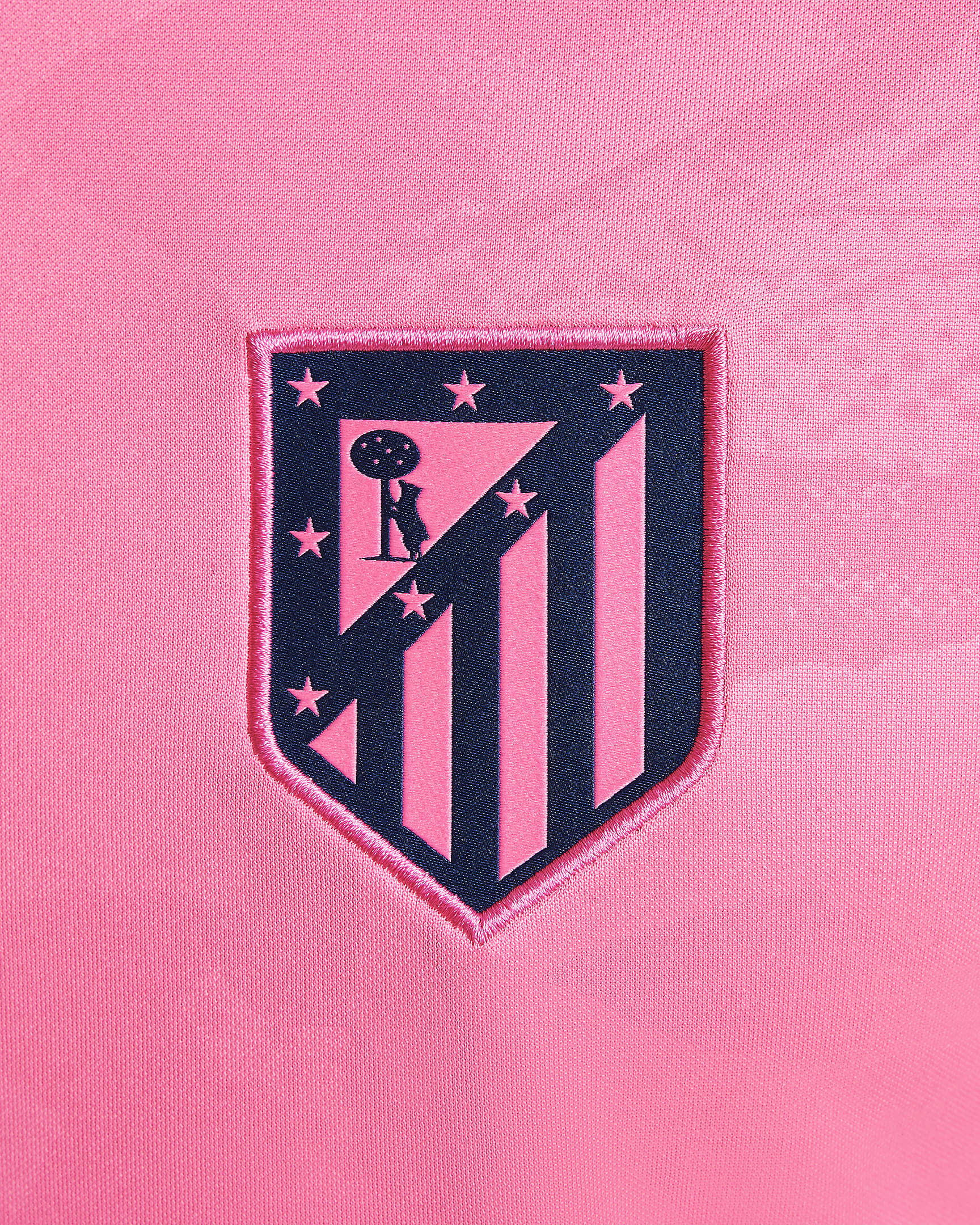 Maglia da calcio pre-partita Nike Dri-FIT Atlético de Madrid Academy Pro da uomo – Terza - Pink Glow/Blue Void/Blue Void