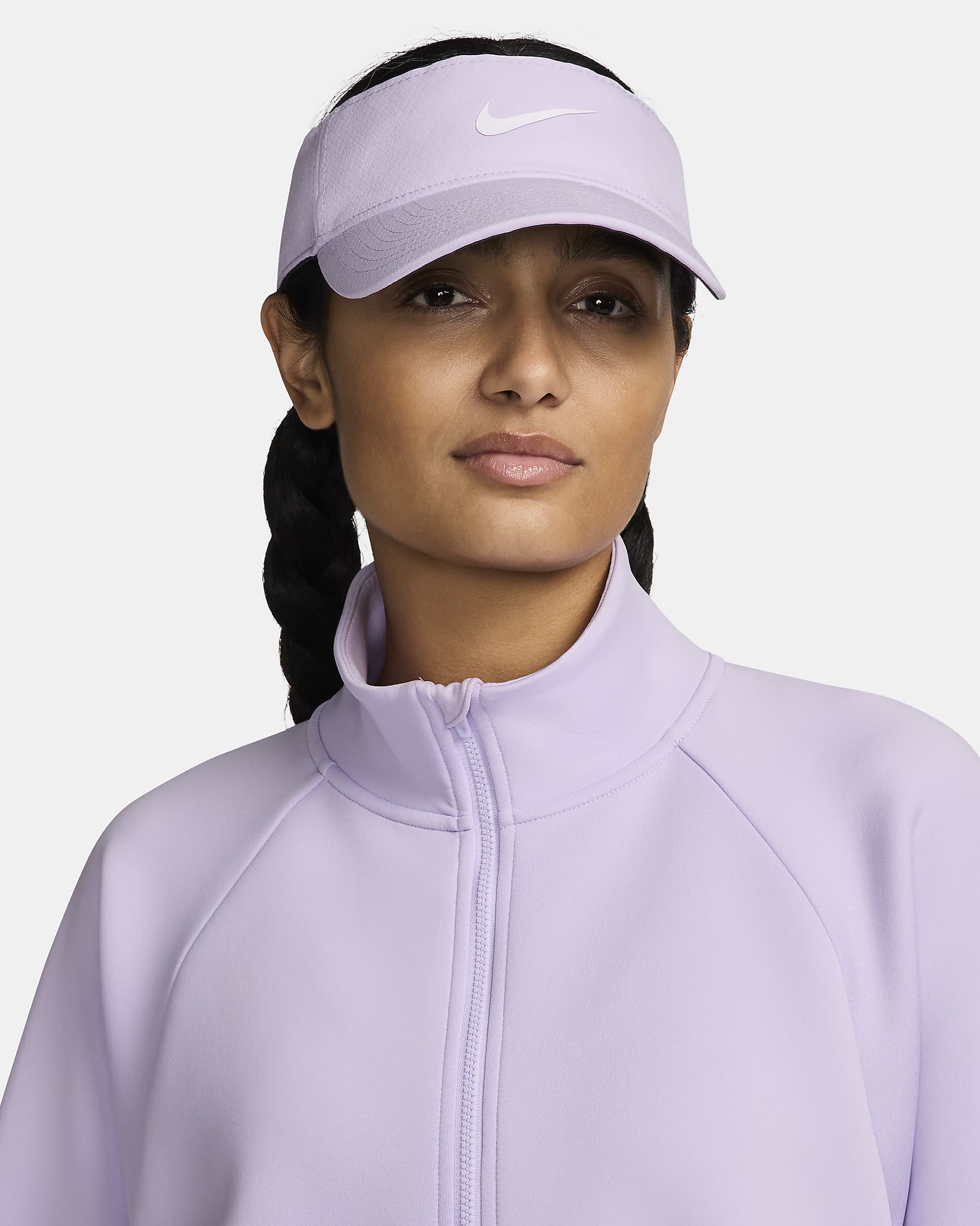 Nike Dri-FIT Ace Swoosh Visor - Lilac Bloom/Anthracite/White