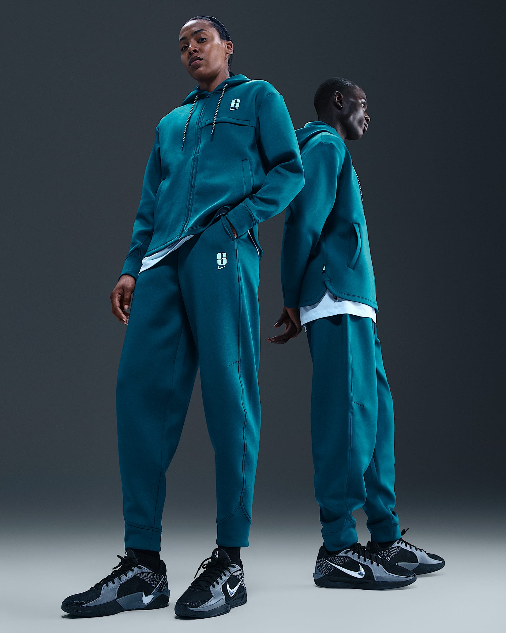 Sabrina Dri-FIT Loose Basketball Pants - Blue Force/Glacier Blue/Glacier Blue