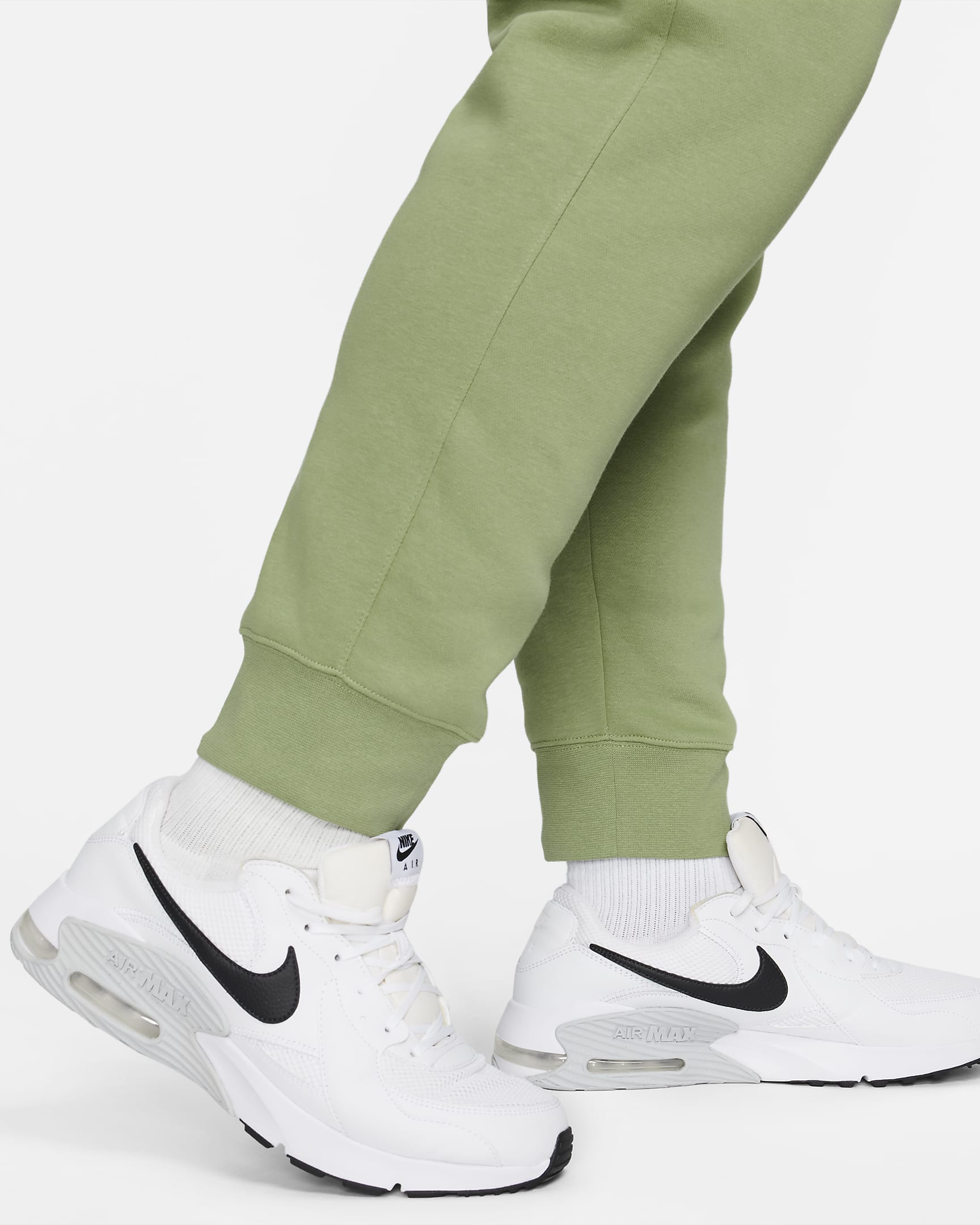 Pants cargo para hombre Nike Sportswear Club Fleece - Verde aceite/Verde aceite/Blanco