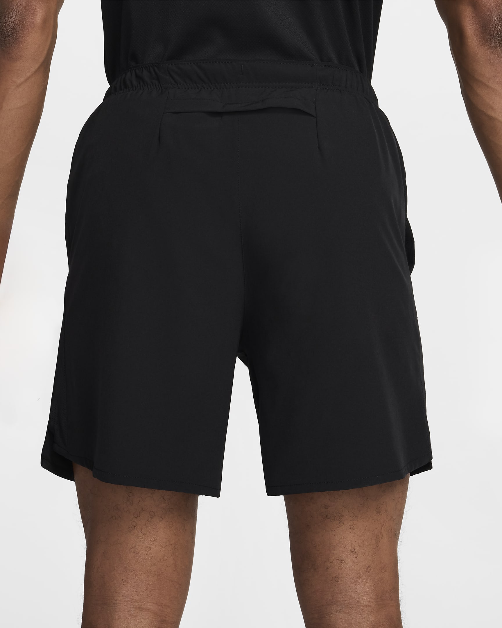 Calções de running forrados com slip de 18 cm Nike Challenger para homem - Preto