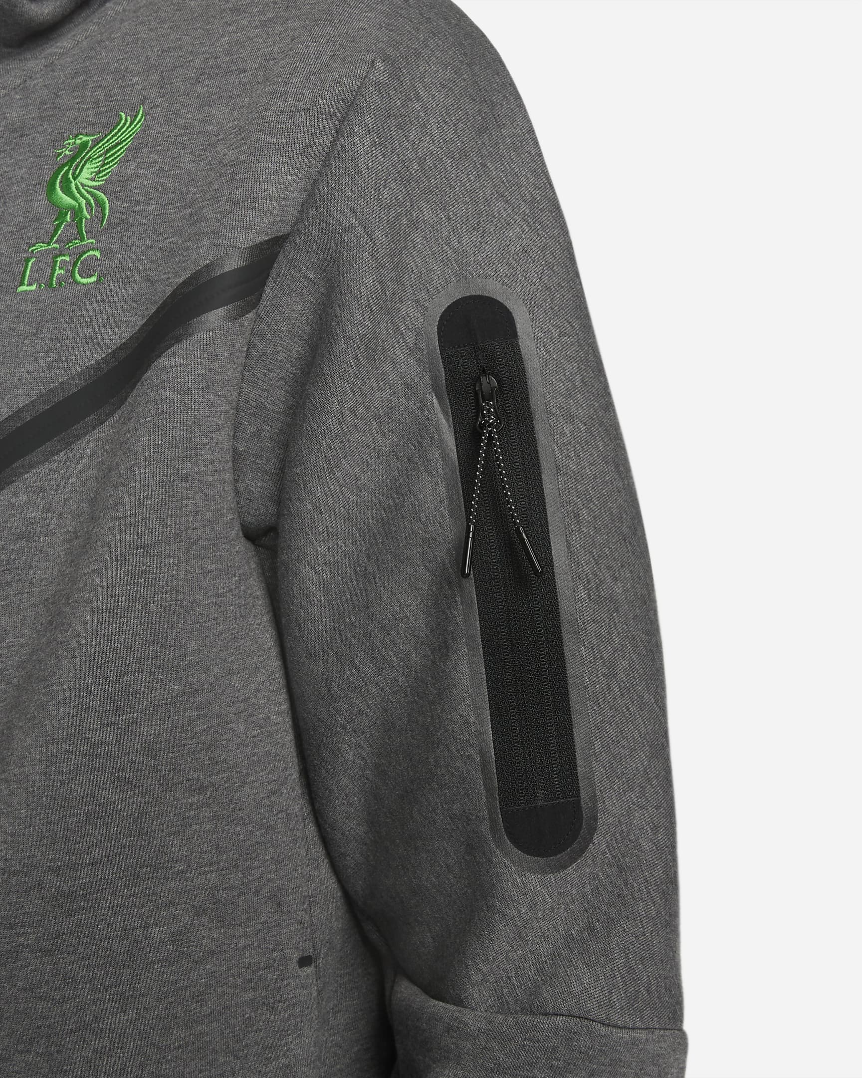 Liverpool F.C. Tech Fleece Windrunner Men's Nike Full-Zip Hoodie. Nike NL