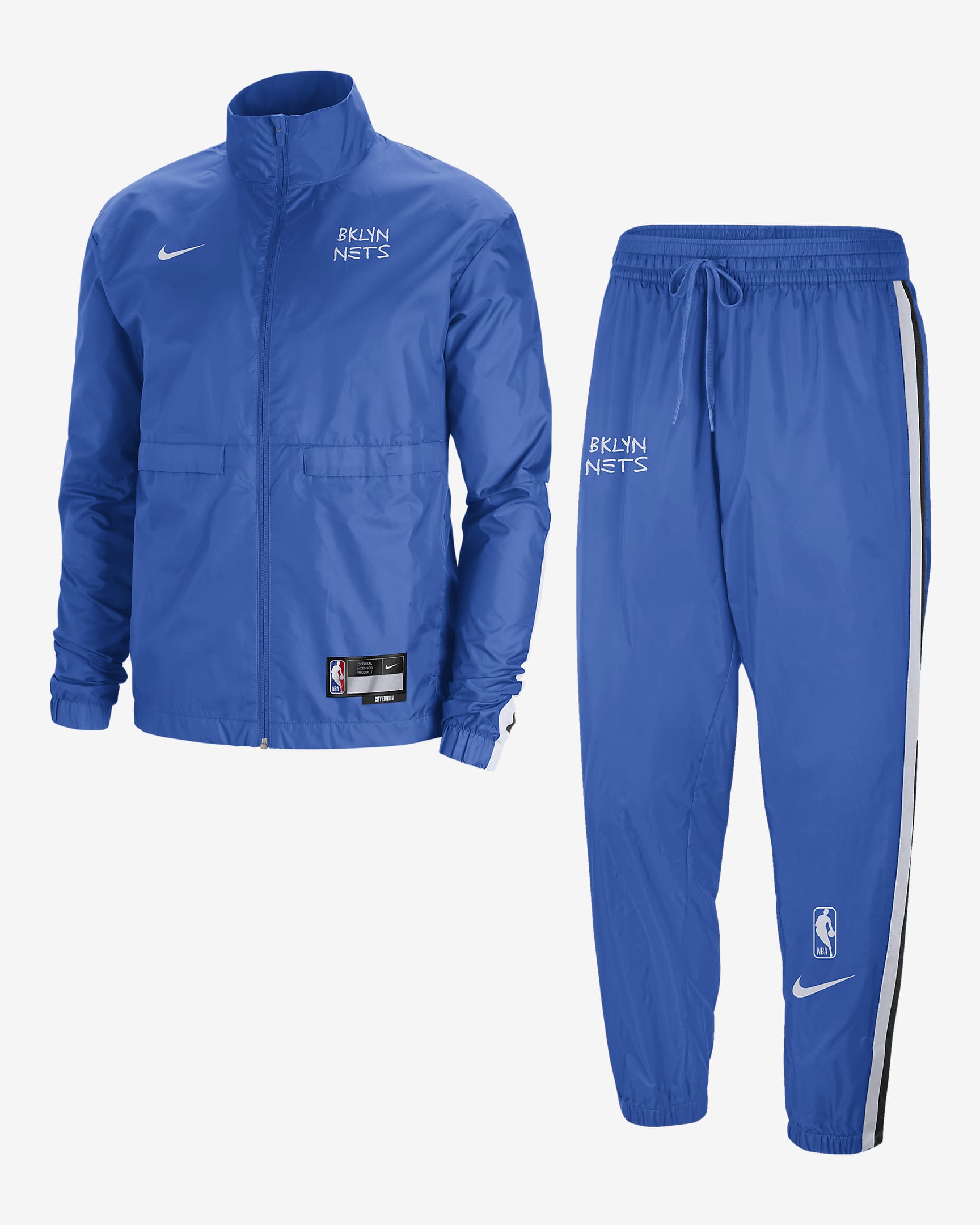 Brooklyn Nets Courtside City Edition Men's Nike NBA Tracksuit. Nike PT