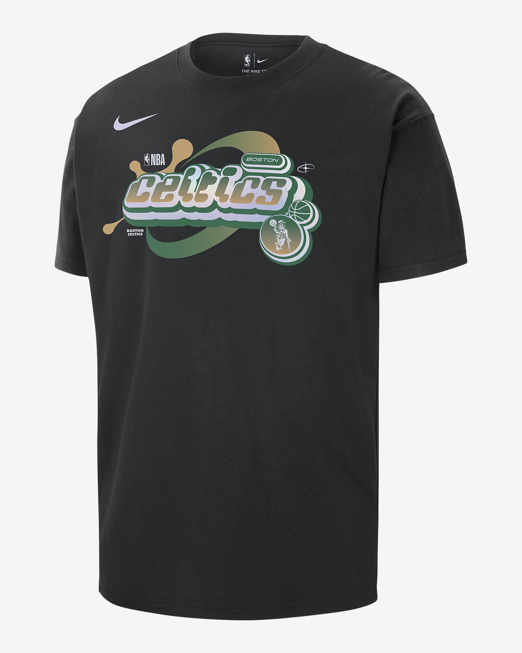 Boston Celtics Courtside Men's Nike NBA Max90 T-Shirt - Black