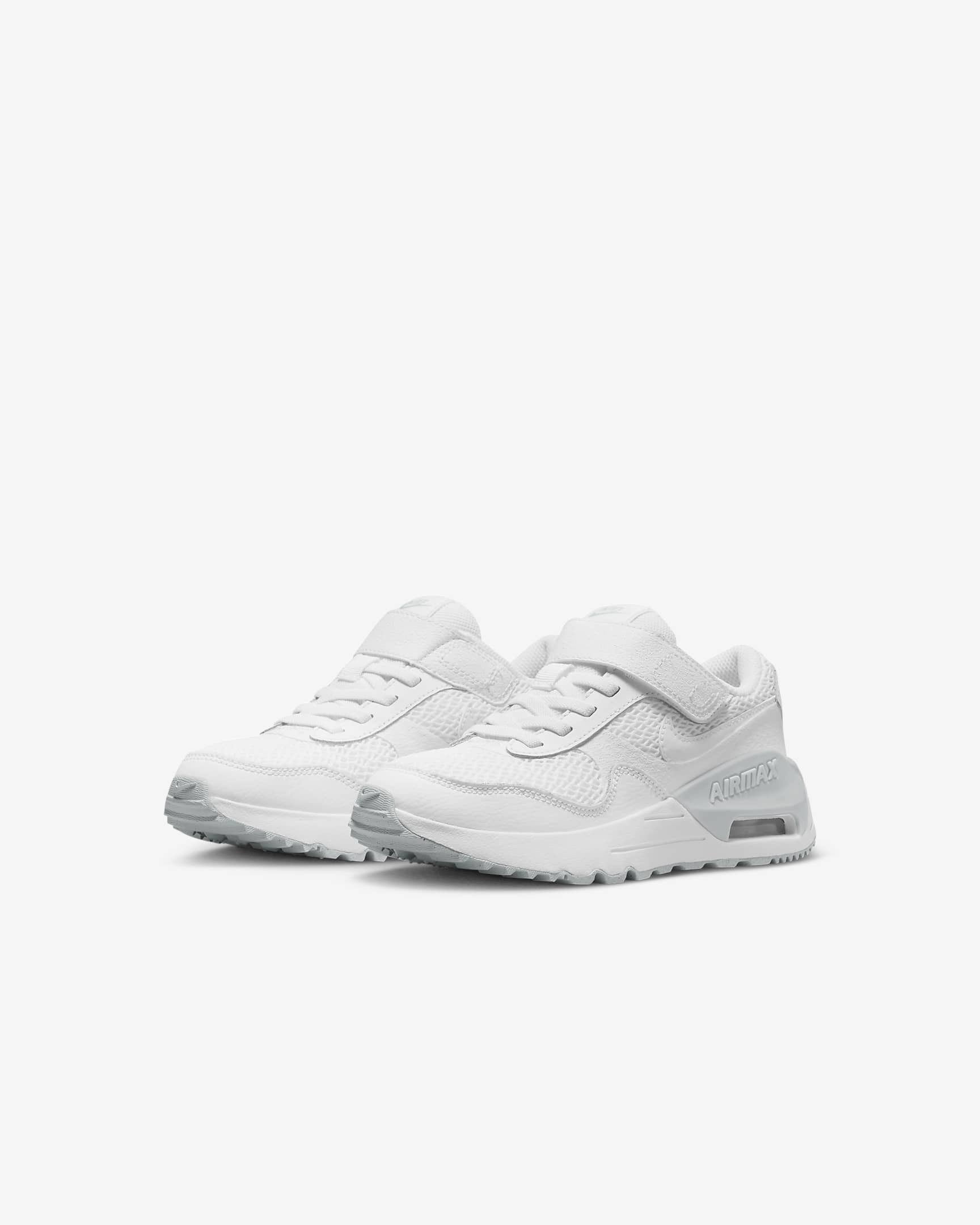 Nike Air Max SYSTM Younger Kids' Shoes - White/Pure Platinum/White