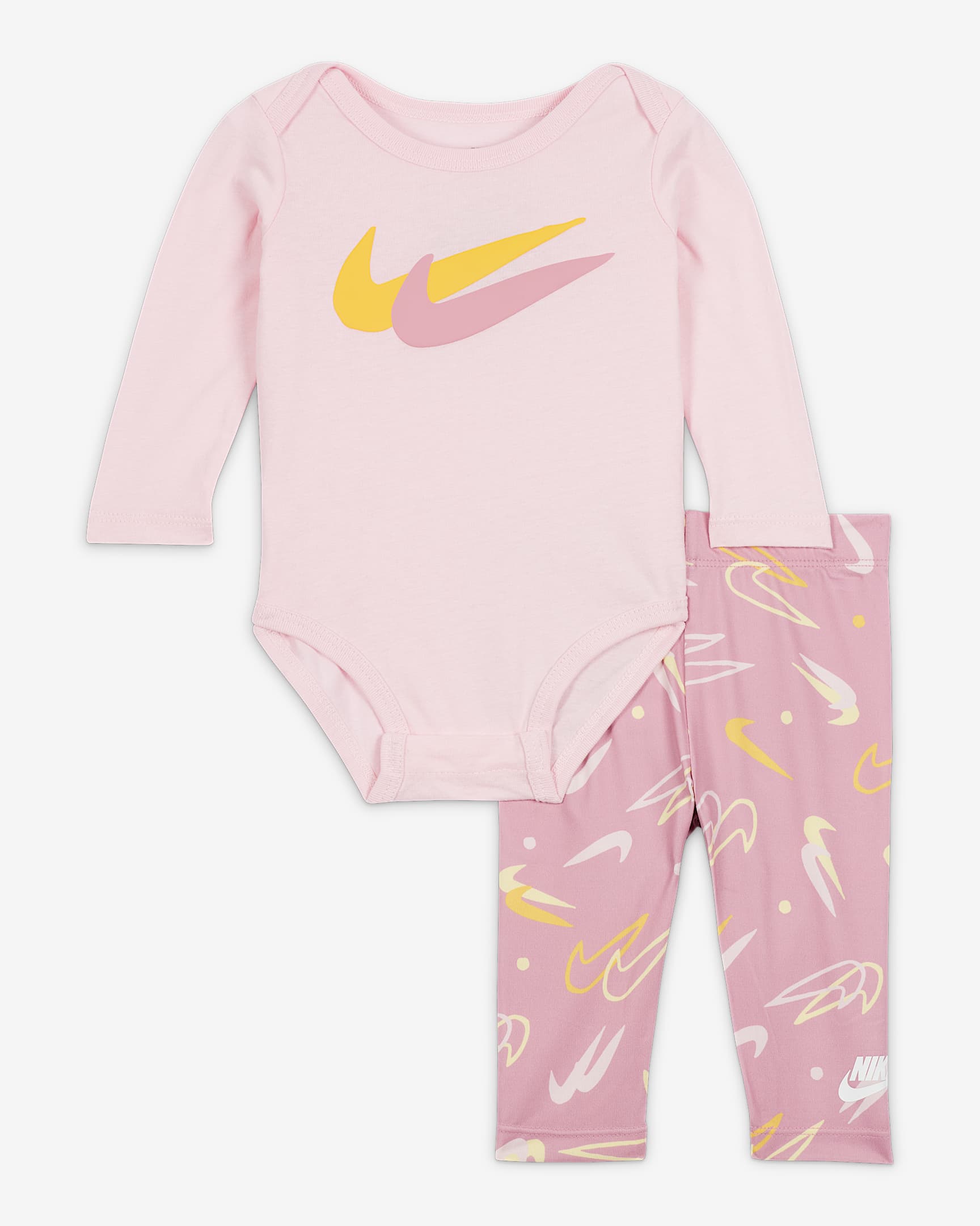 Nike Baby Bodysuit and Printed Leggings Set