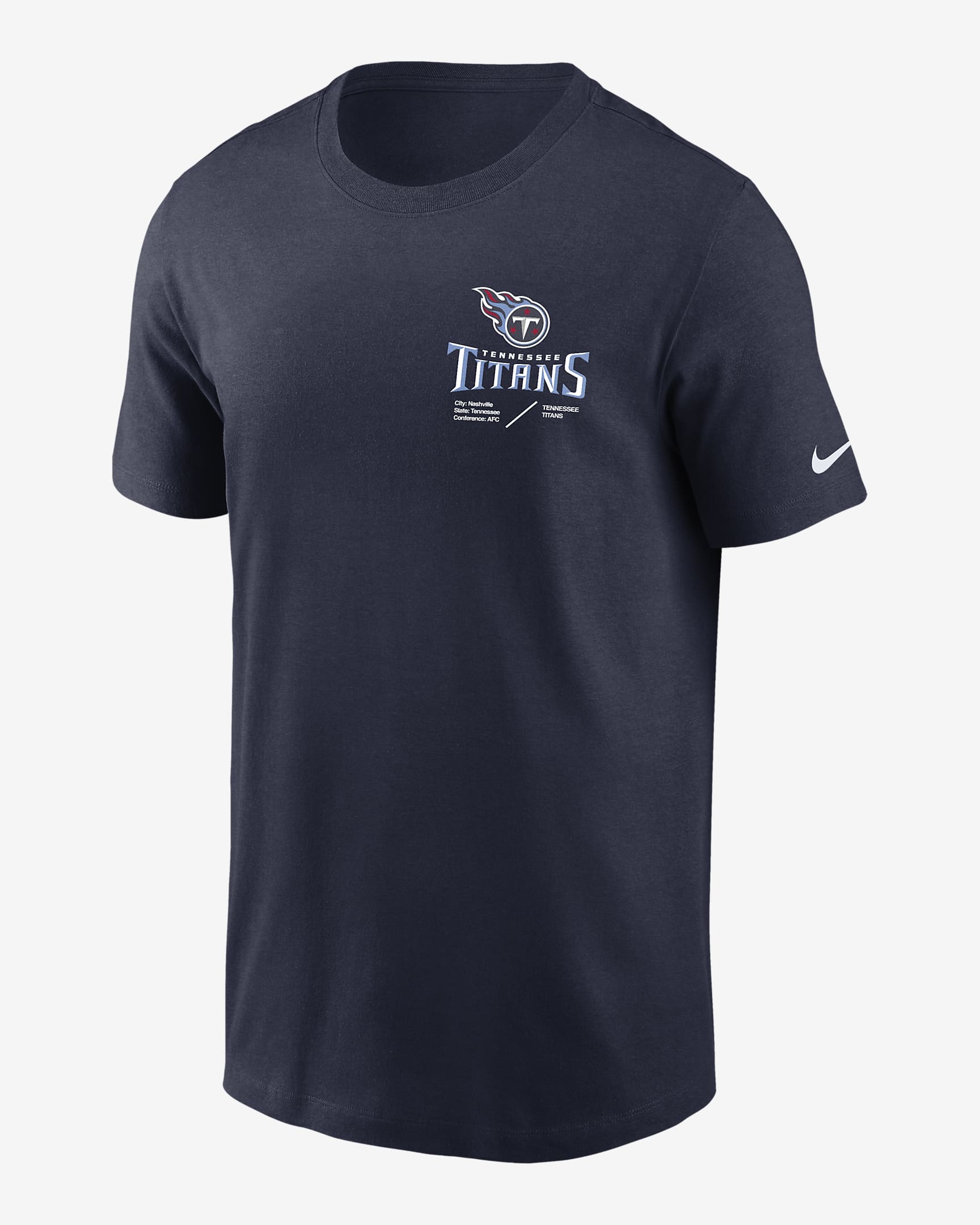 Nike Dri-FIT Lockup Team Issue (NFL Tennessee Titans) Men's T-Shirt ...